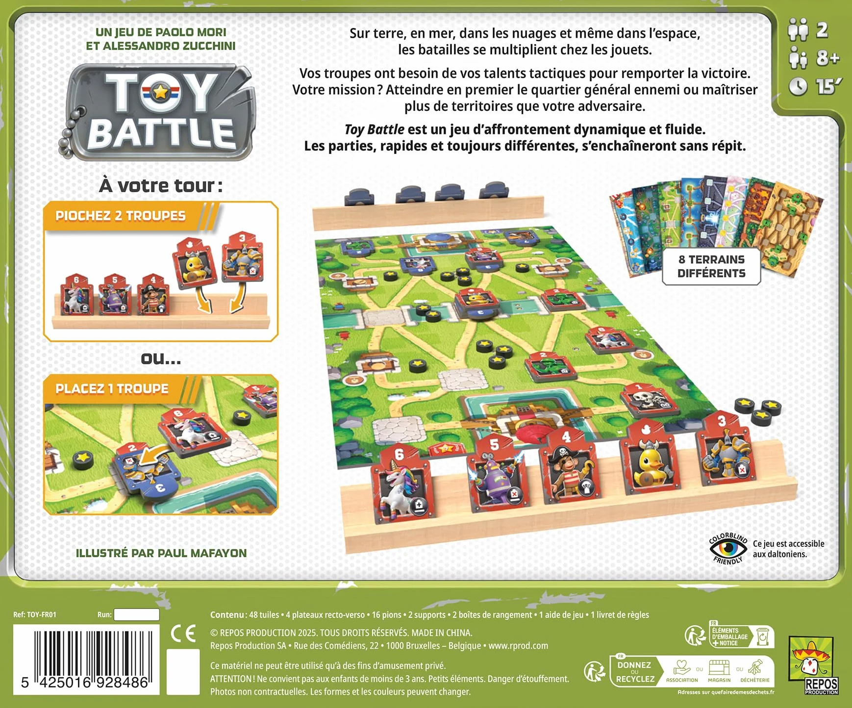 Asmodee Toy Battle AS d'or 2026 : Jeux de l'année Repos Production Jeu de stratégie 2 Joueurs Version française