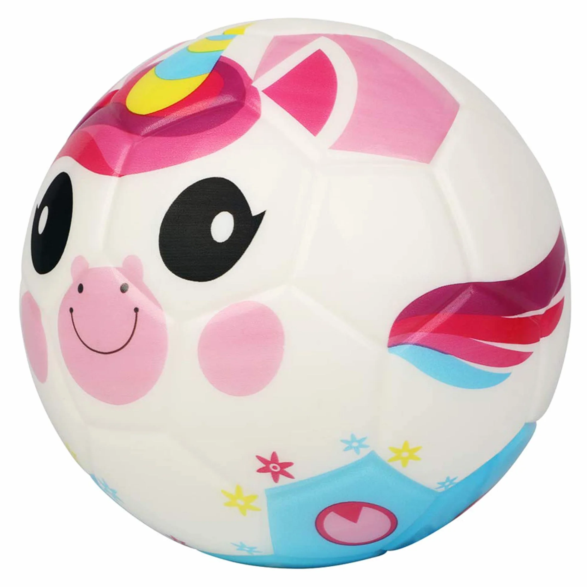 BORPEIN Mini-ballon de football en mousse douce avec motif animaux forêt pour enfants 15,2 cm