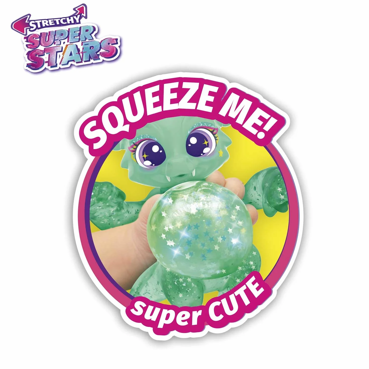 CRAZE Superstars Stretchy Drumylee Figurine d'action Super élastique Remplissage Slime Enfant Jumbo