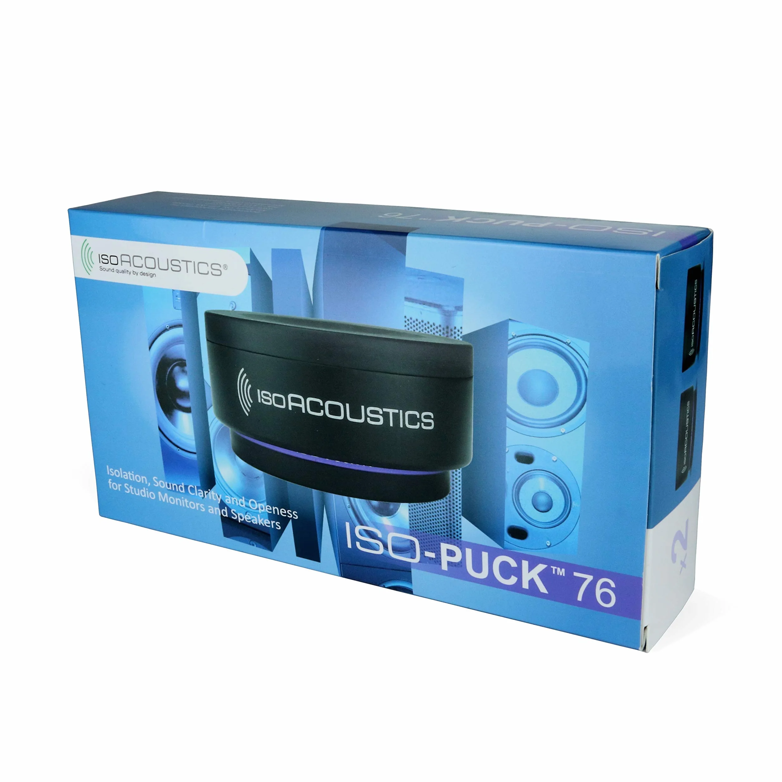 IsoAcoustics Iso-Puck 76 Acoustic Isolators 18 kg 2-Pack