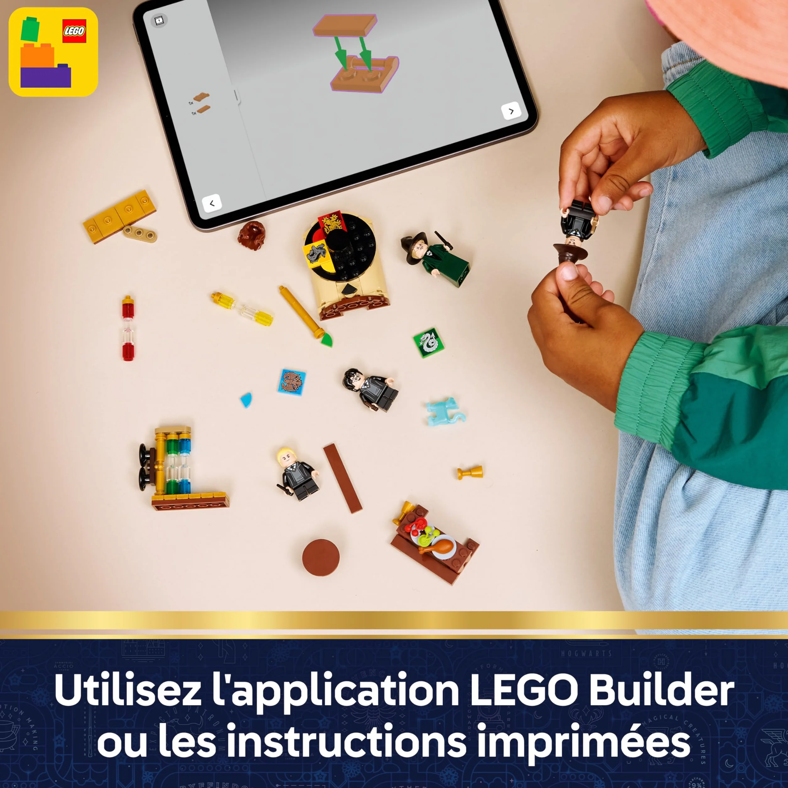 LEGO Harry Potter Le Château de Poudlard : la Cérémonie du Choixpeau Magique 76460 Jouet Minifigurine Hermione Baguettes Magiques Cadeau 7 Ans