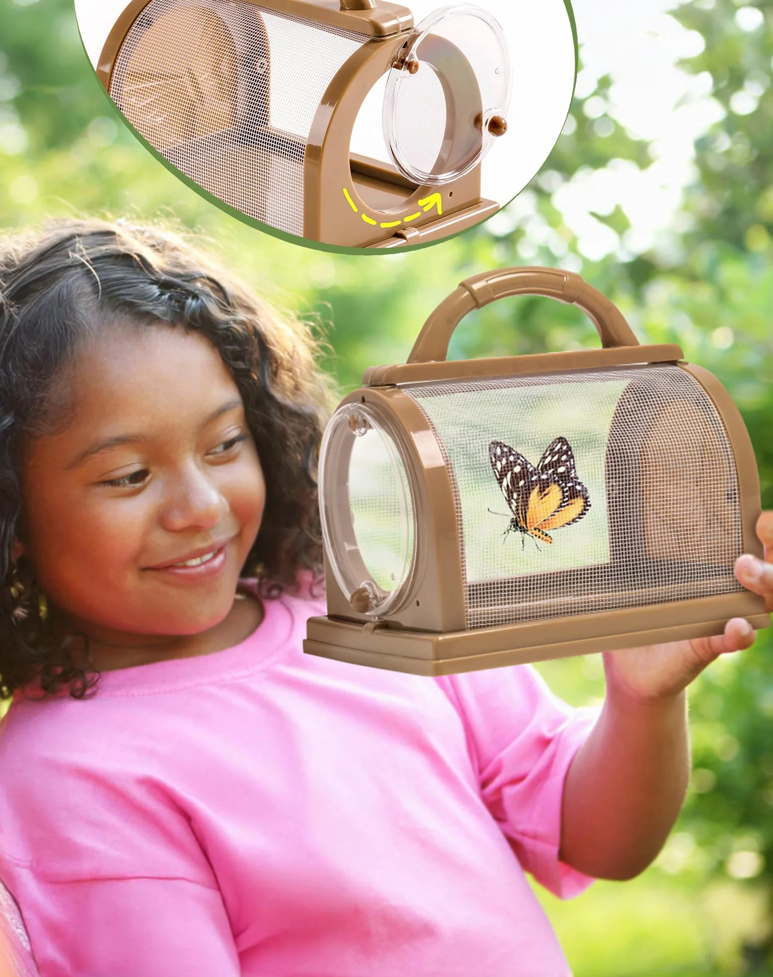 ROBOTIME Kit d'explorateur et attrape-insectes 12 en 1, ensemble d'aventure en plein air avec jumelles, filet à papillon, boîte à insectes, loupe