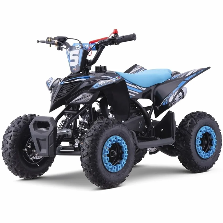RATTE-R6 Mini Quad essence 49 cc pour enfant Bleu