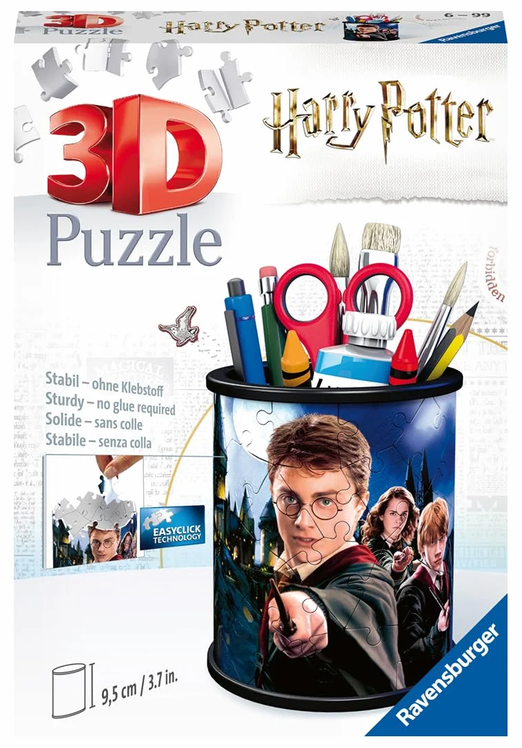 Ravensburger Puzzle 3D Pot à Crayons Harry Potter 54 pièces numérotées Hauteur 9,5 cm
