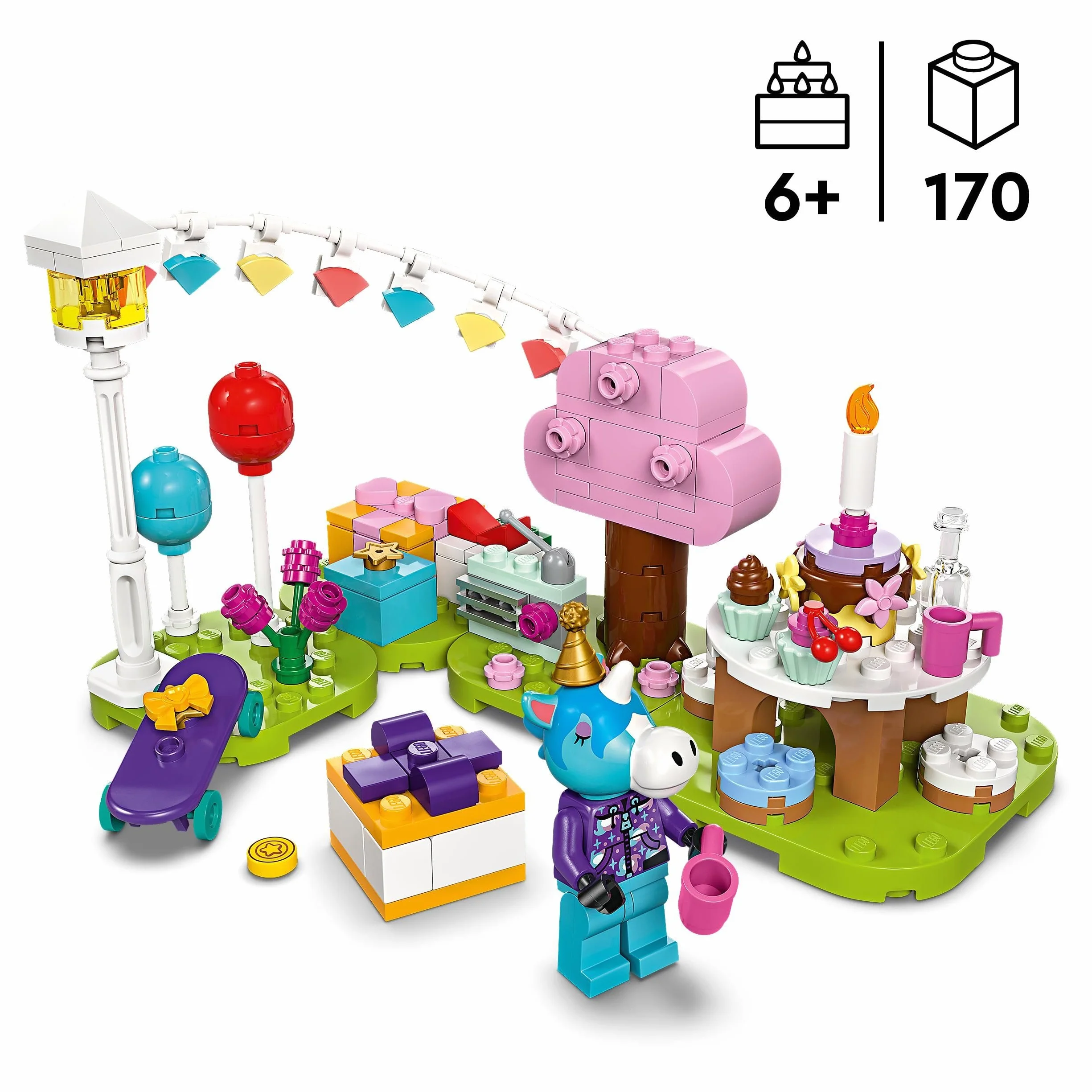 LEGO Animal Crossing Goûter d’Anniversaire de Lico 77046 Jouet de Construction Créatif pour Enfants Dès 6 Ans