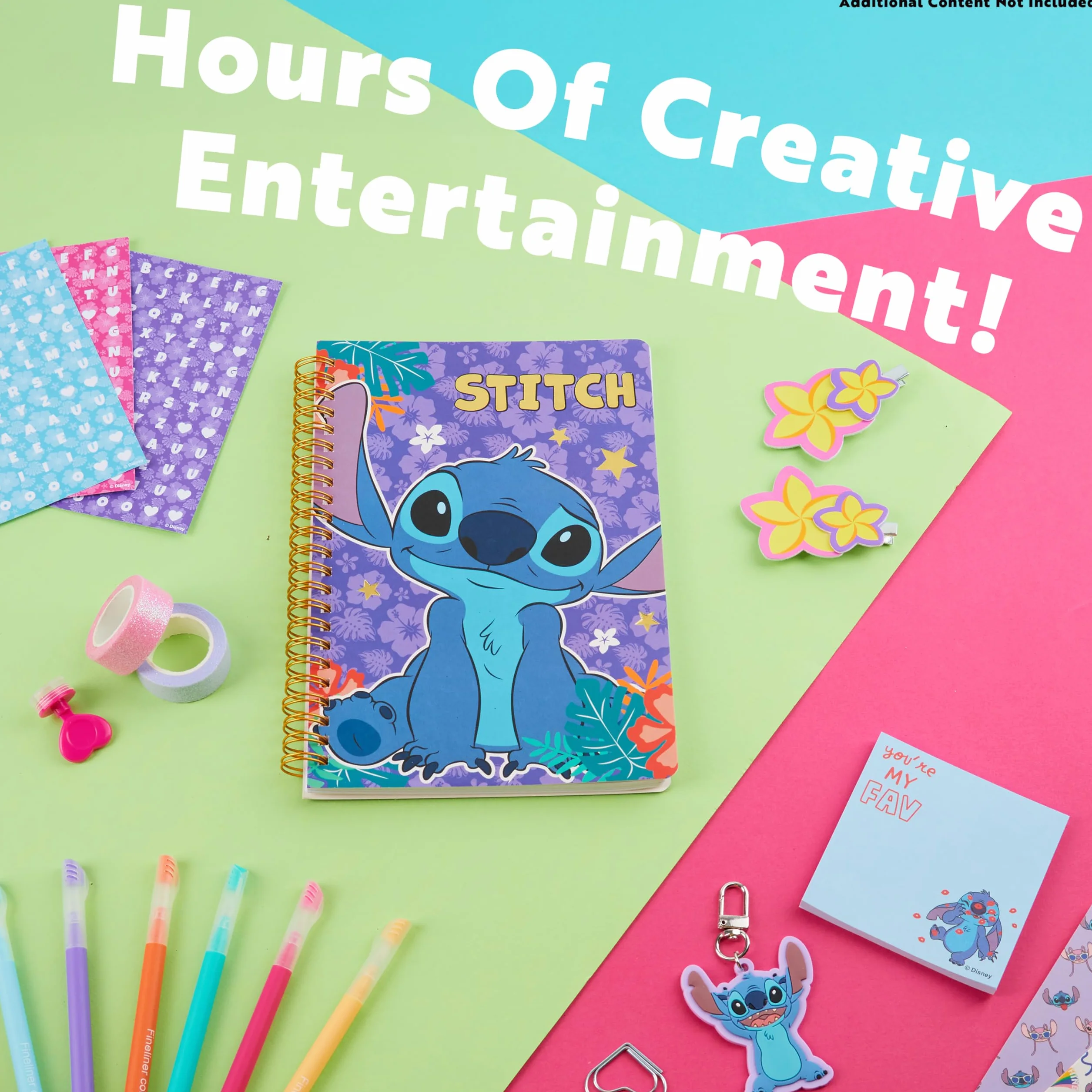 Disney Stitch Journaling Kit DIY Enfant Ado Carnet de Notes A5 Autocollants Loisirs Créatifs
