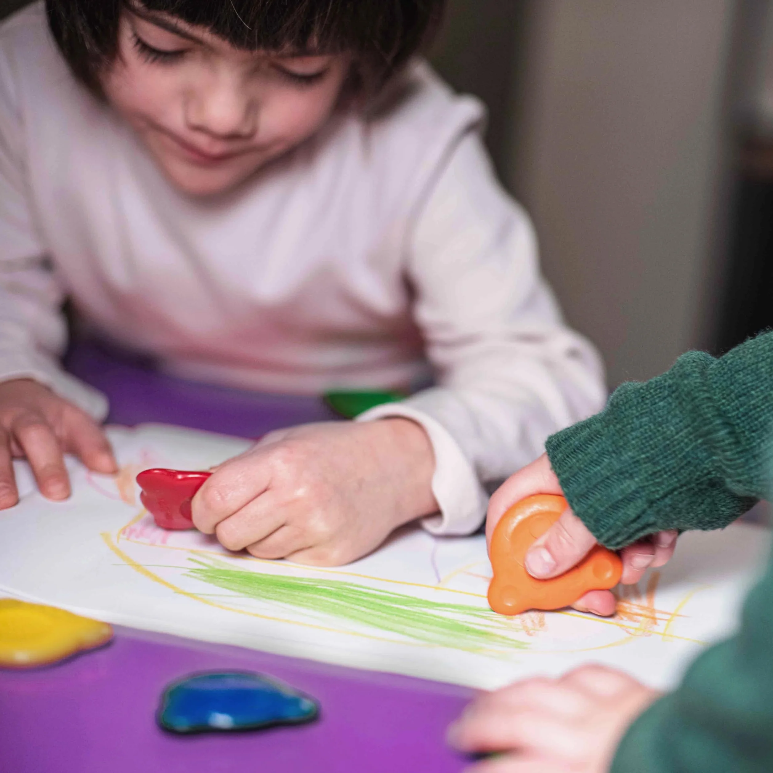 Carioca Lot de 6 crayons de cire en forme d’ourson Multicolore