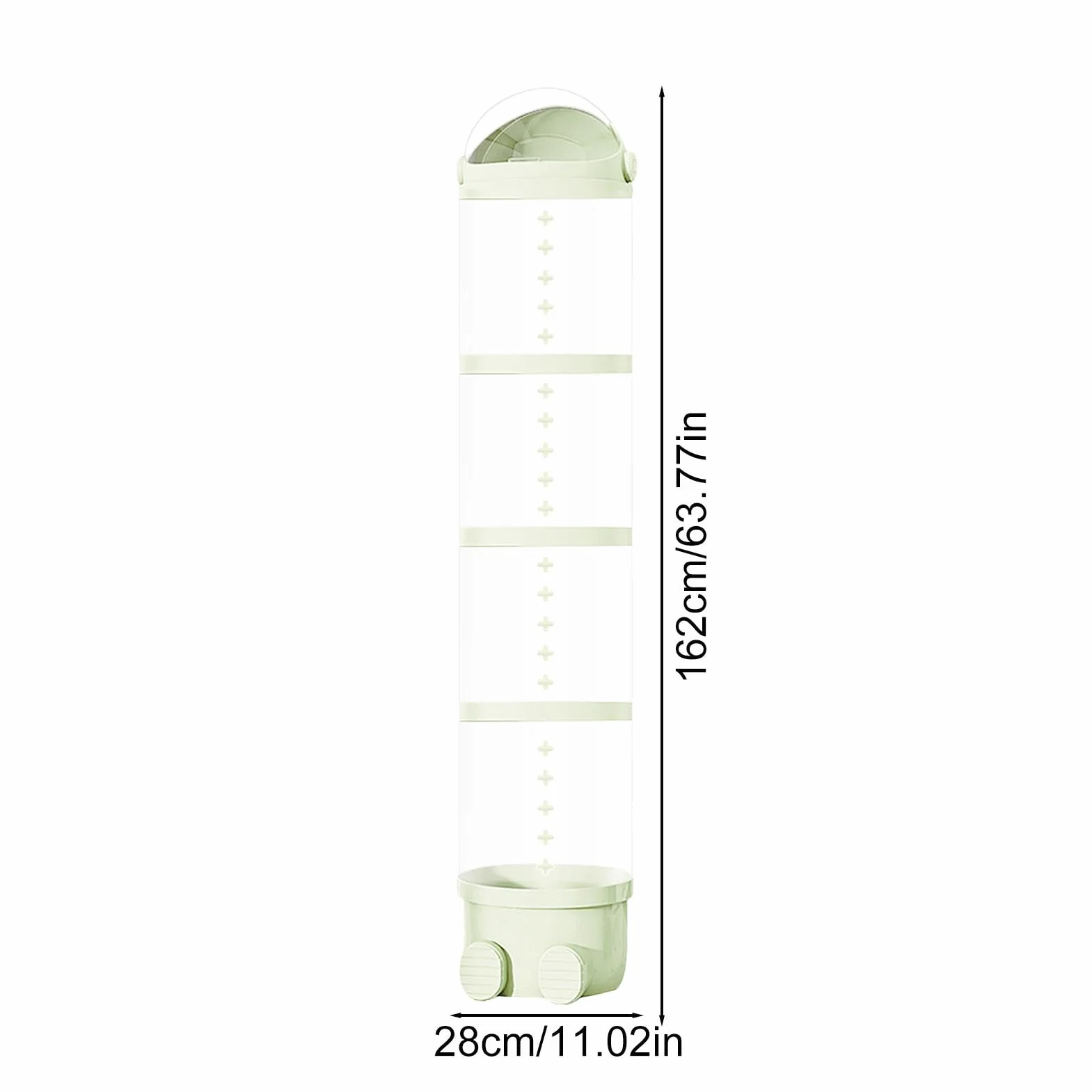 Générique Tube de Rangement Vertical Transparent pour Peluche Présentoir