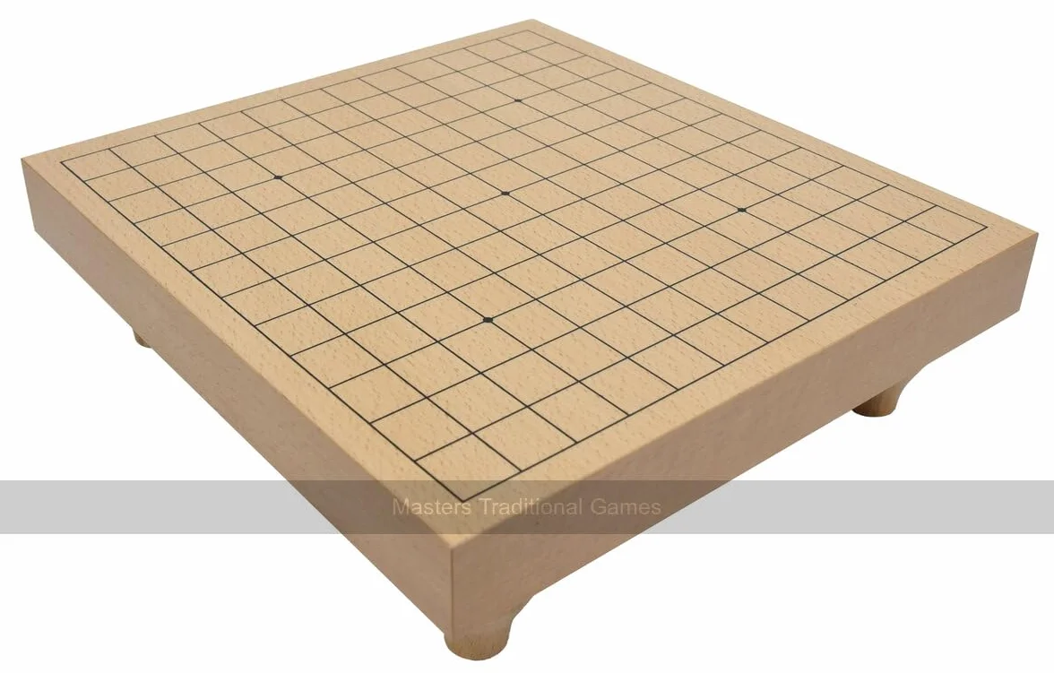 13 x 13 Go Board with Legs (36mm Thick, Beech Veneer, no Stones)