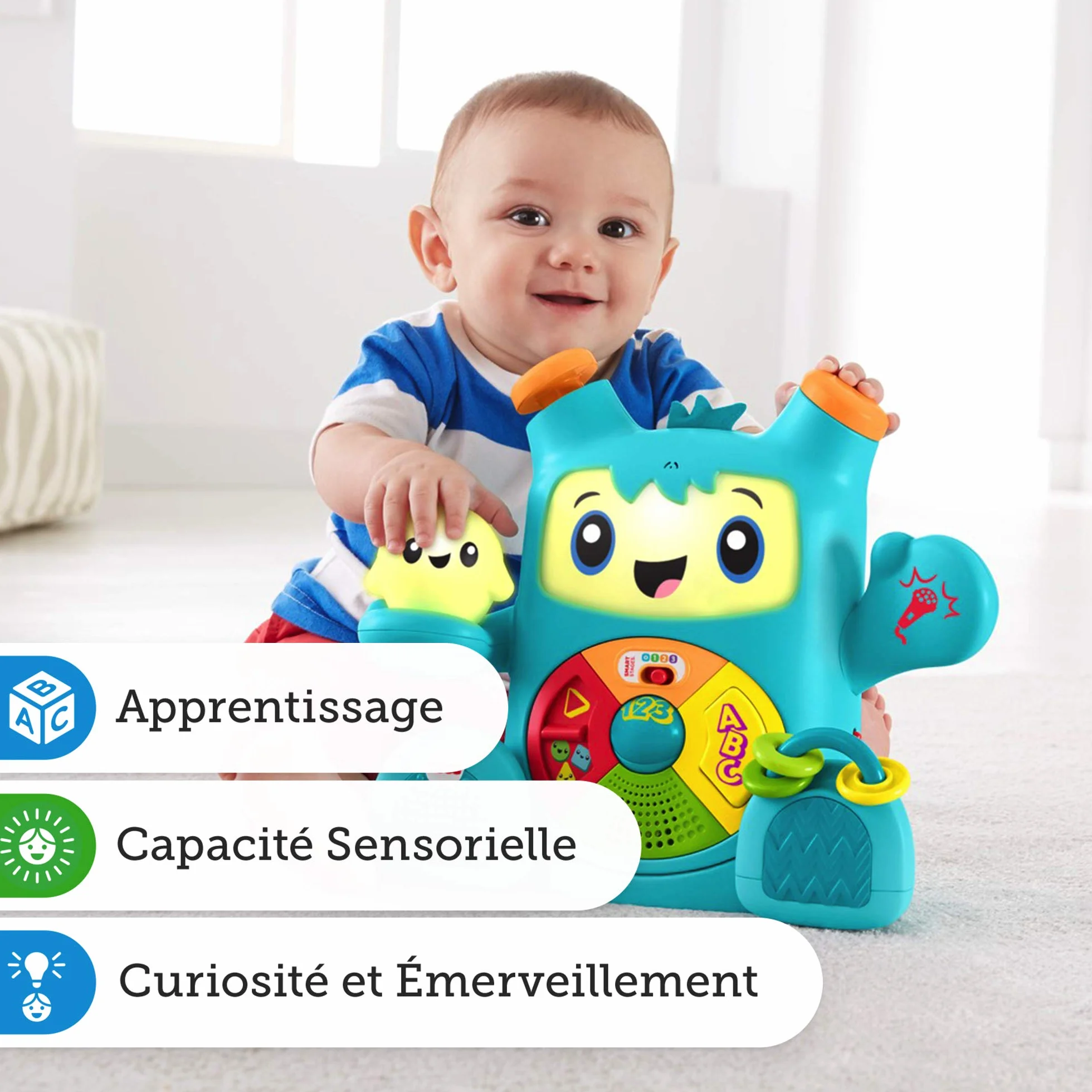 Fisher-Price Mon Ami Rocki Réveils Educatifs