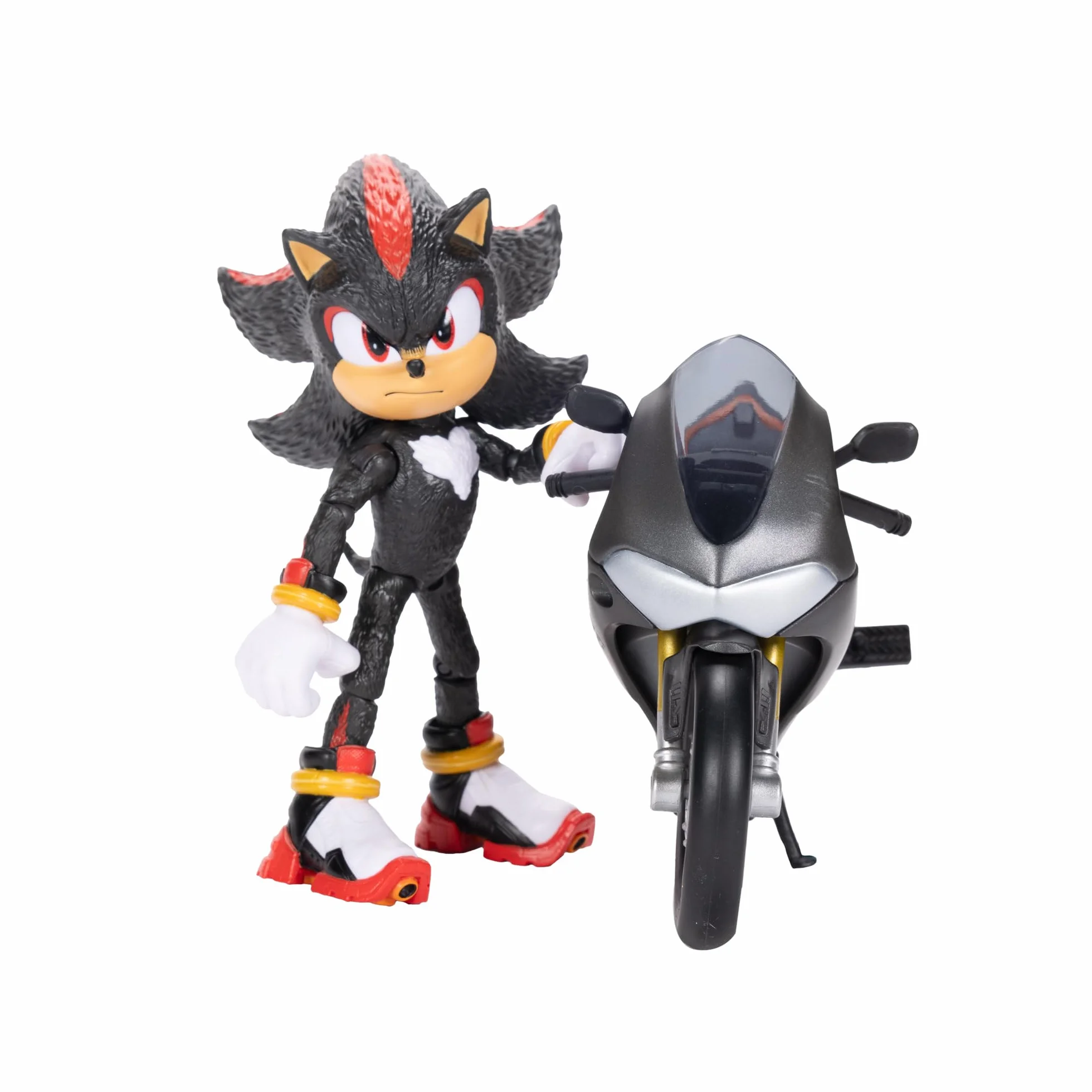 Sonic 3 Le Film Figurine Shadow Articulée 13 cm Moto Sportive Licence Officielle
