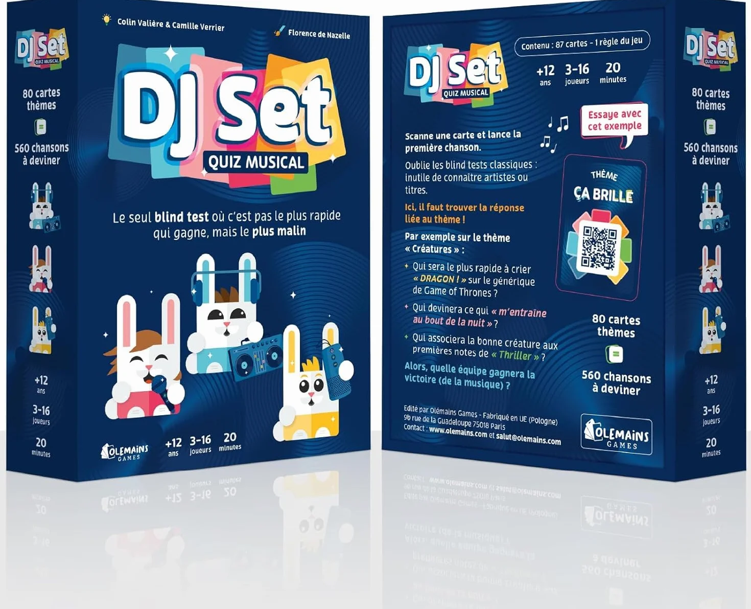 DJ SET – Jeu de Société Musical – Blind Test – 80 Thèmes 560 Morceaux – 3-16 Joueurs Dès 12 Ans – Idée Cadeau Originale