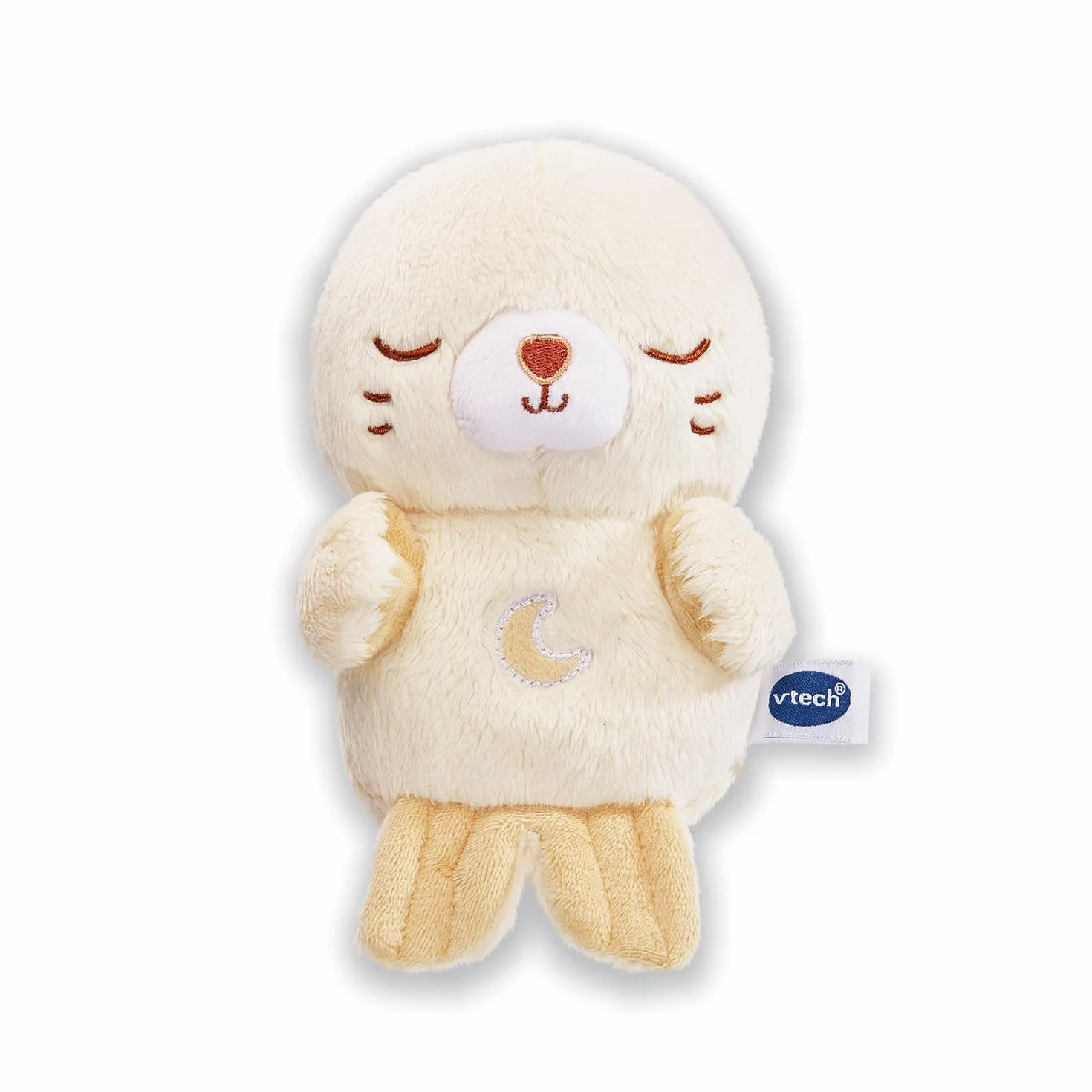 VTech LumiZen Beige Petite Peluche Phoque Doudou Veilleuse Musicale Bébé Nomade Enfant Lumineuse Cadeau Naissance