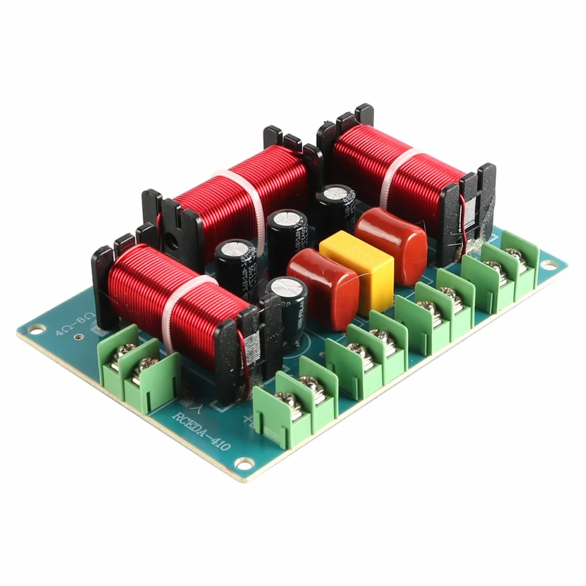 Lot de 2 haut-parleurs 200 W 4 voies diviseur de fréquence audio pour cinéma maison