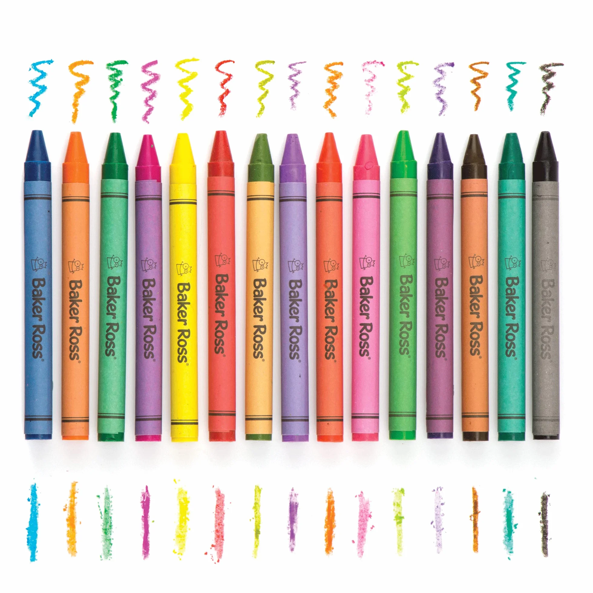 Baker Ross Paquet économique de crayons de cire lot de 96 Matériel créatif