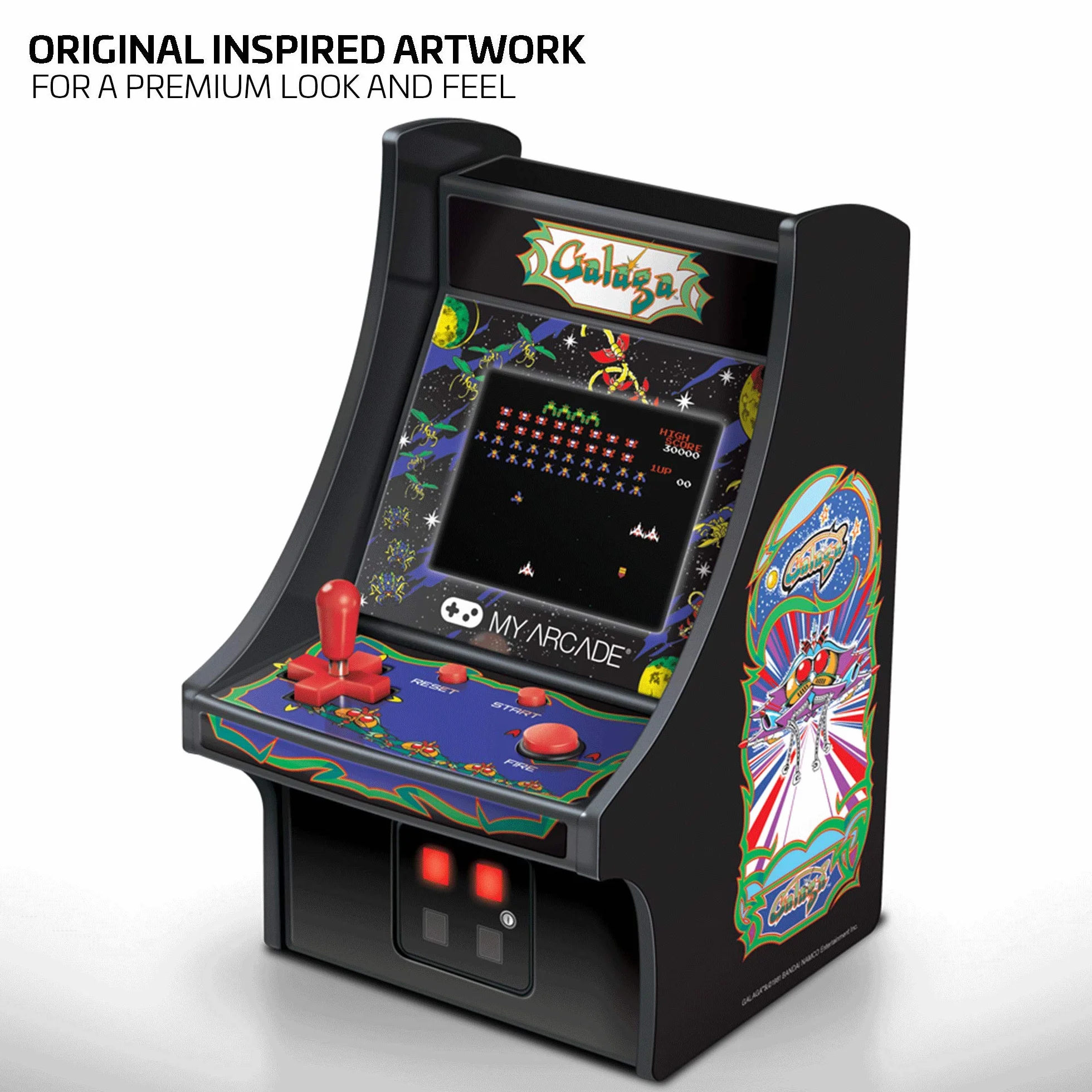 My Arcade Micro Player Galaga Mini Borne Retro