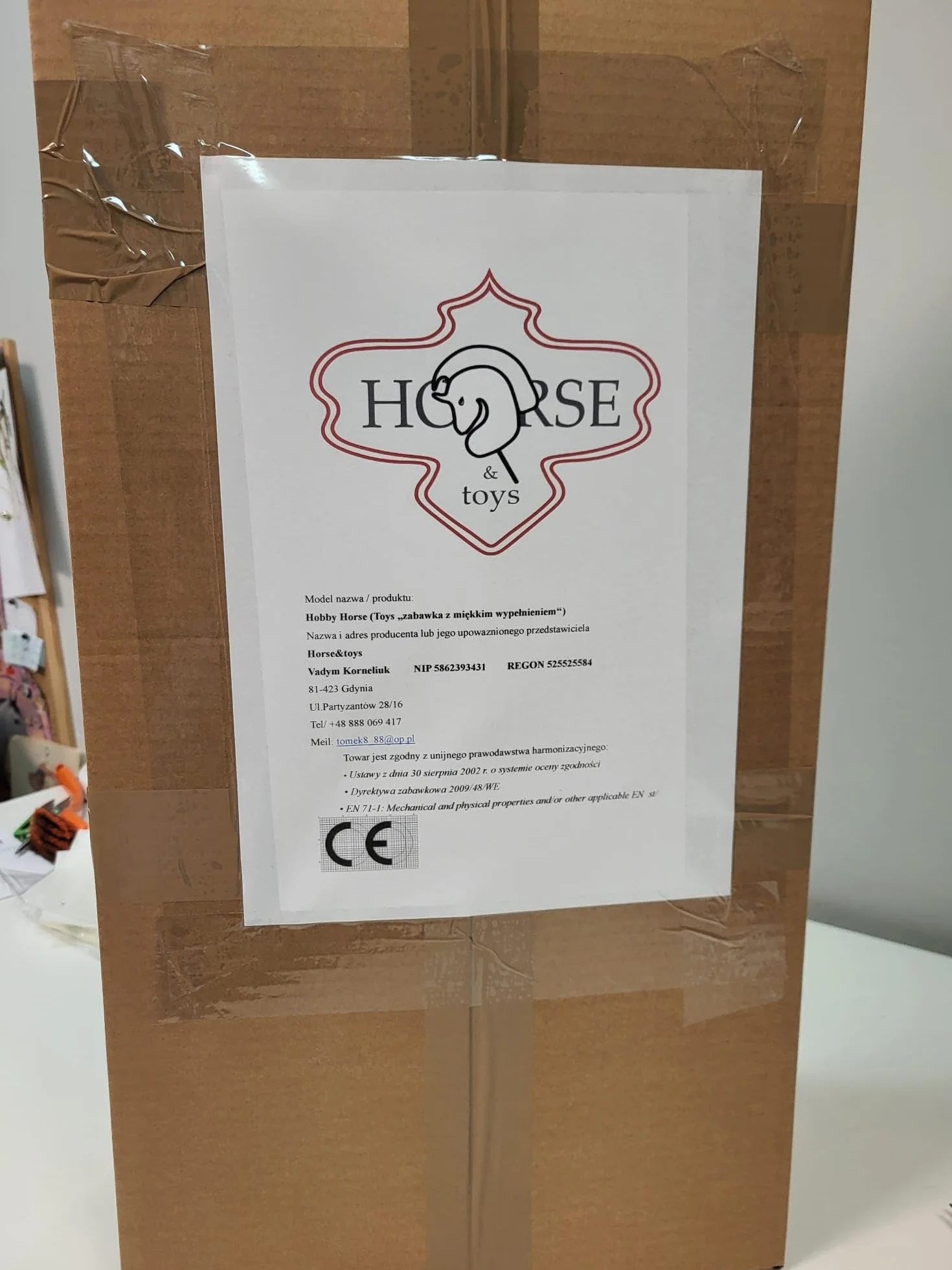 Hobby Horse Grand A3 avec bride gris clair