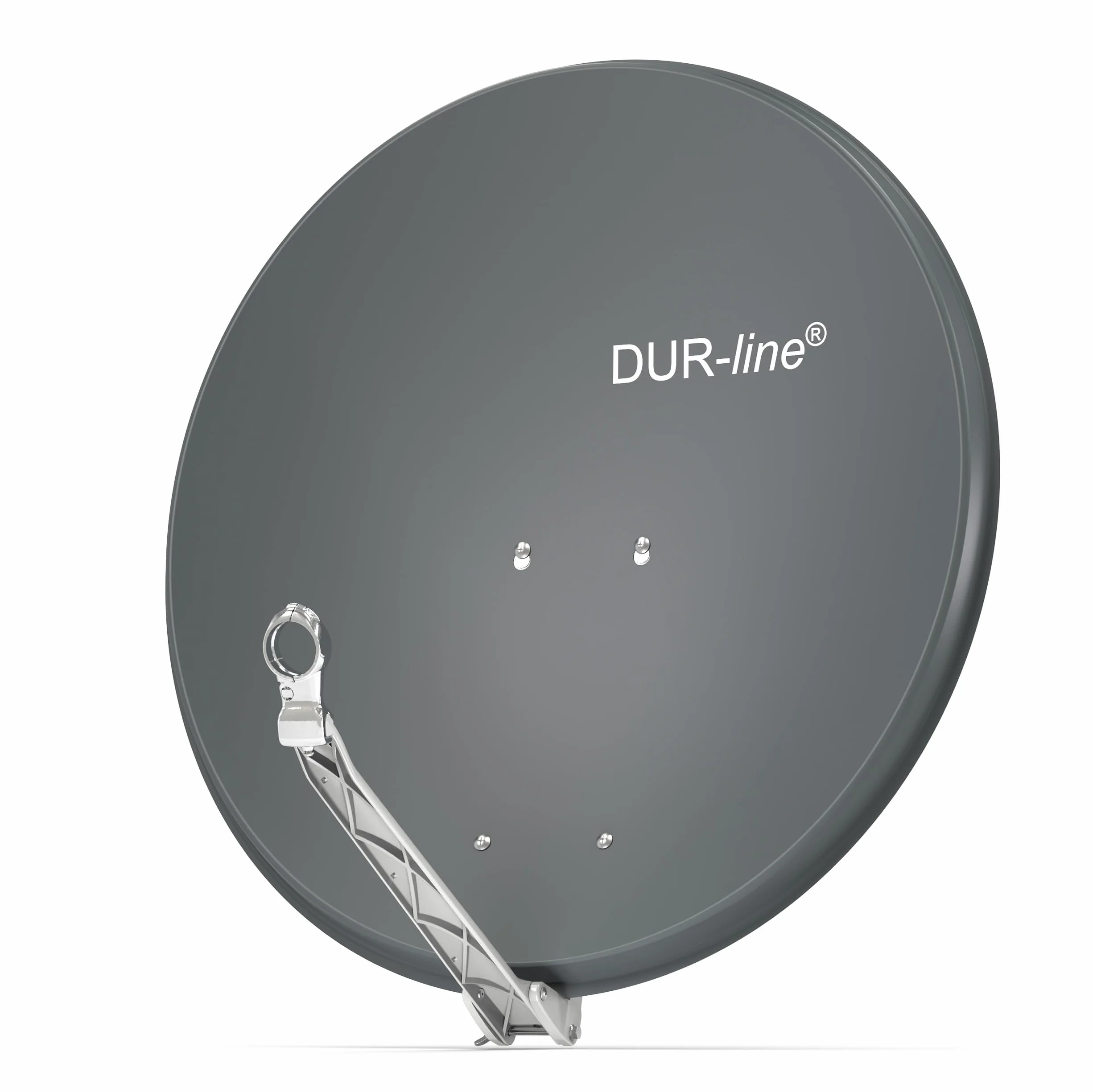 DUR-line Select Parabole Satellite 80 cm Aluminium Anthracite avec Support LNB Inoxydable