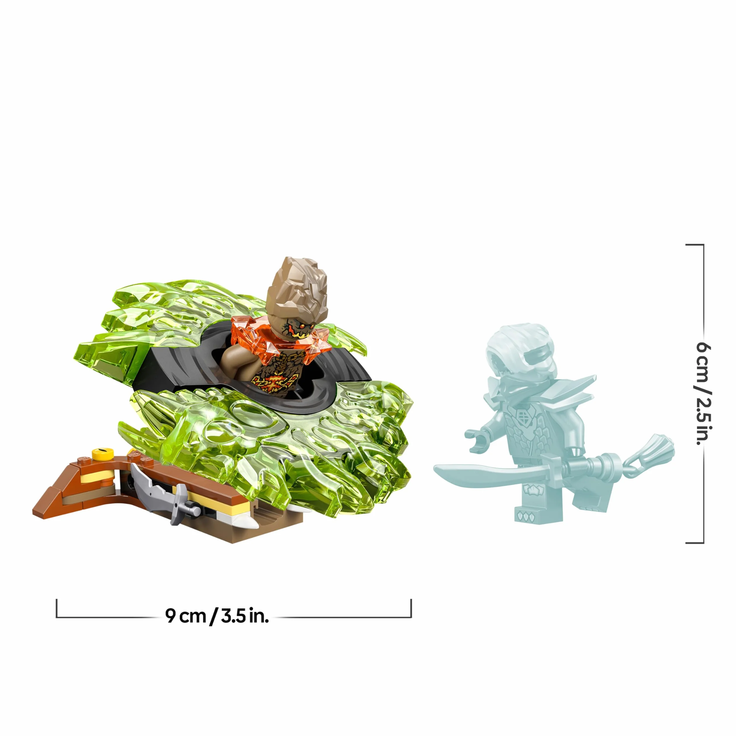 LEGO Ninjago Lloyd Contre la Toupie du Monstre de la Terre 71850 Jouet Ninja avec Lanceur 2 Minifigurines