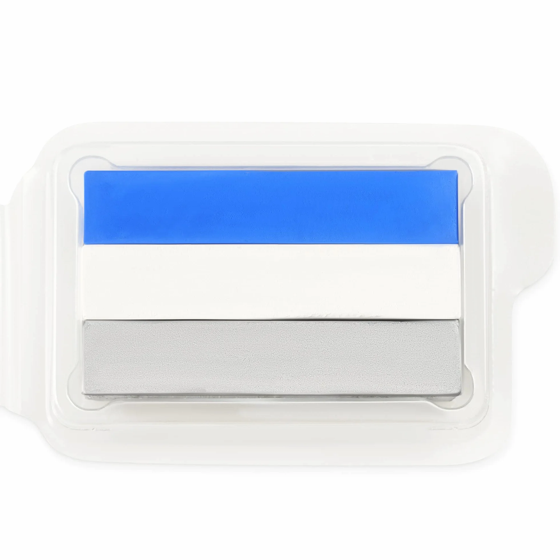 Snazaroo Split Cake 3 Couleurs Glace Palette Peinture Visage Corps Bleu Ciel Blanc Argent électrique Aquacouleurs 28g