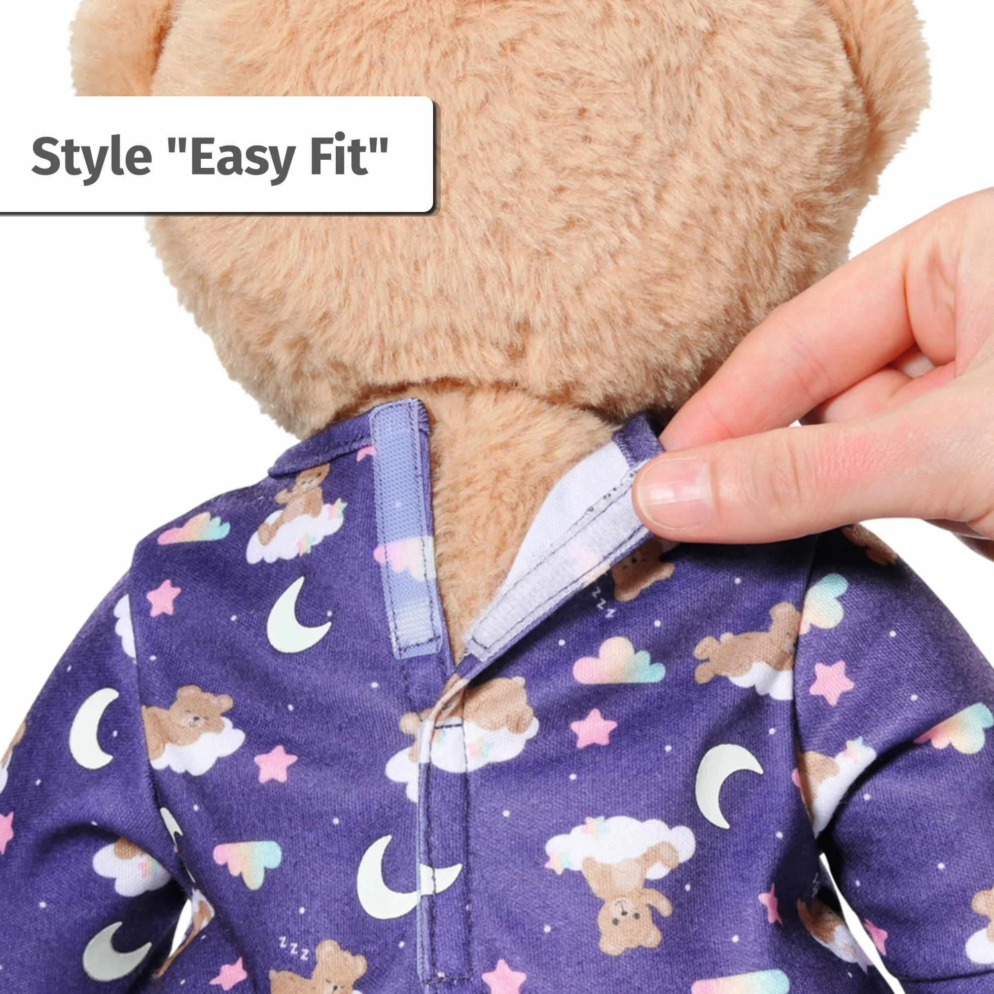 BABY born Pyjama Teddy Phosphorescent Pyjama pour poupées 43 cm Zapf Creation