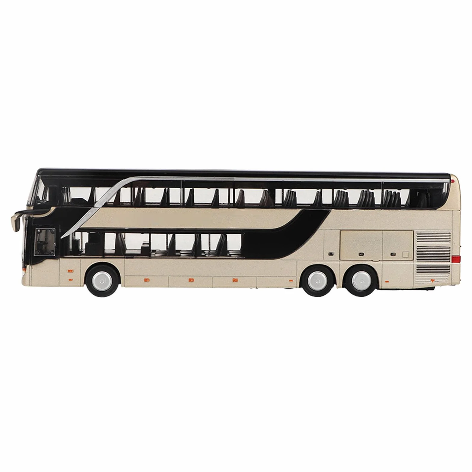 Bus électrique à Deux étages en Alliage LED Musique Lumière Jouet Cadeau Enfants Résistant aux Chutes