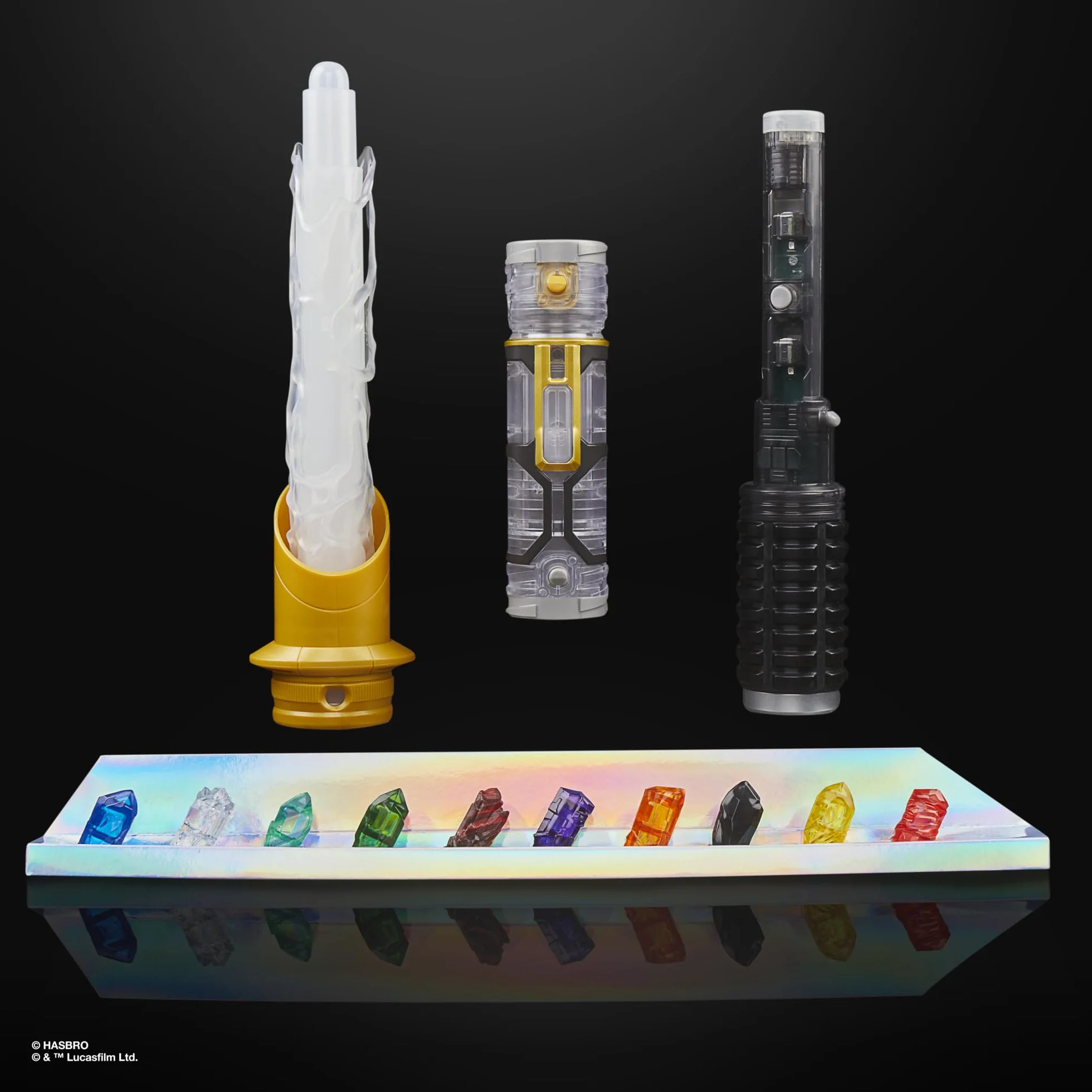 Sabre Laser Star Wars Cristal Kyber 7 Couleurs 10 Cristaux 50 Combinaisons Sons Lumières Jouet Enfant 4 Ans
