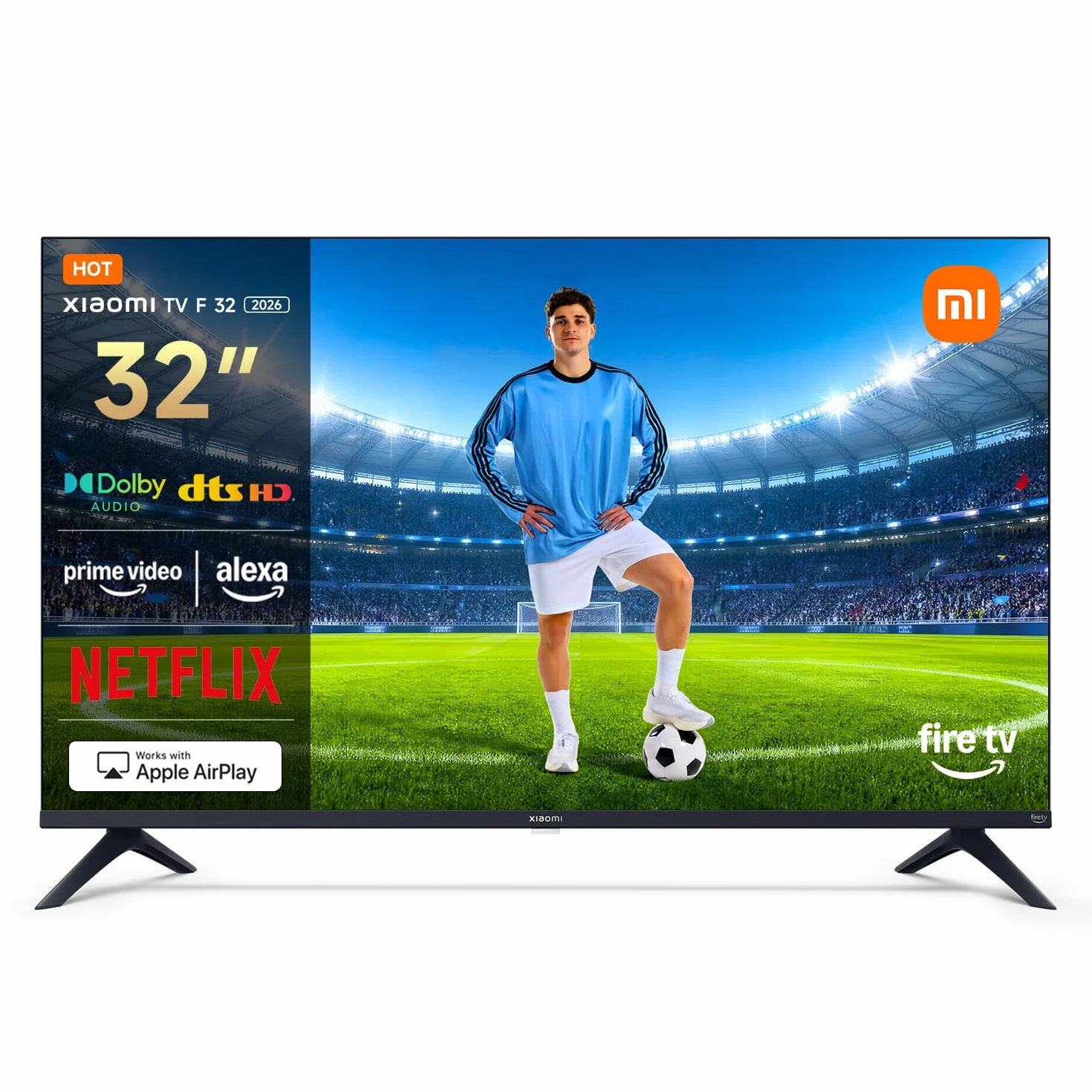 Xiaomi 32 inch Smart HD TV with Alexa, Dolby Audio, DTS Virtual:X, AirPlay