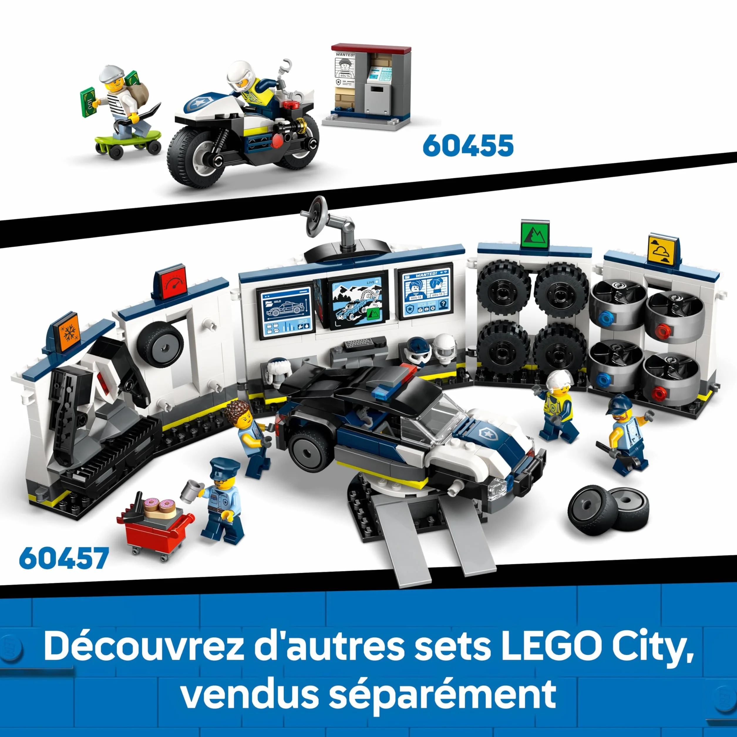 LEGO City Police Boat Chase 60456 Zestaw z 2 Łodziami, 3 Minifigurkami i Figurką Rekina dla Dzieci 6+