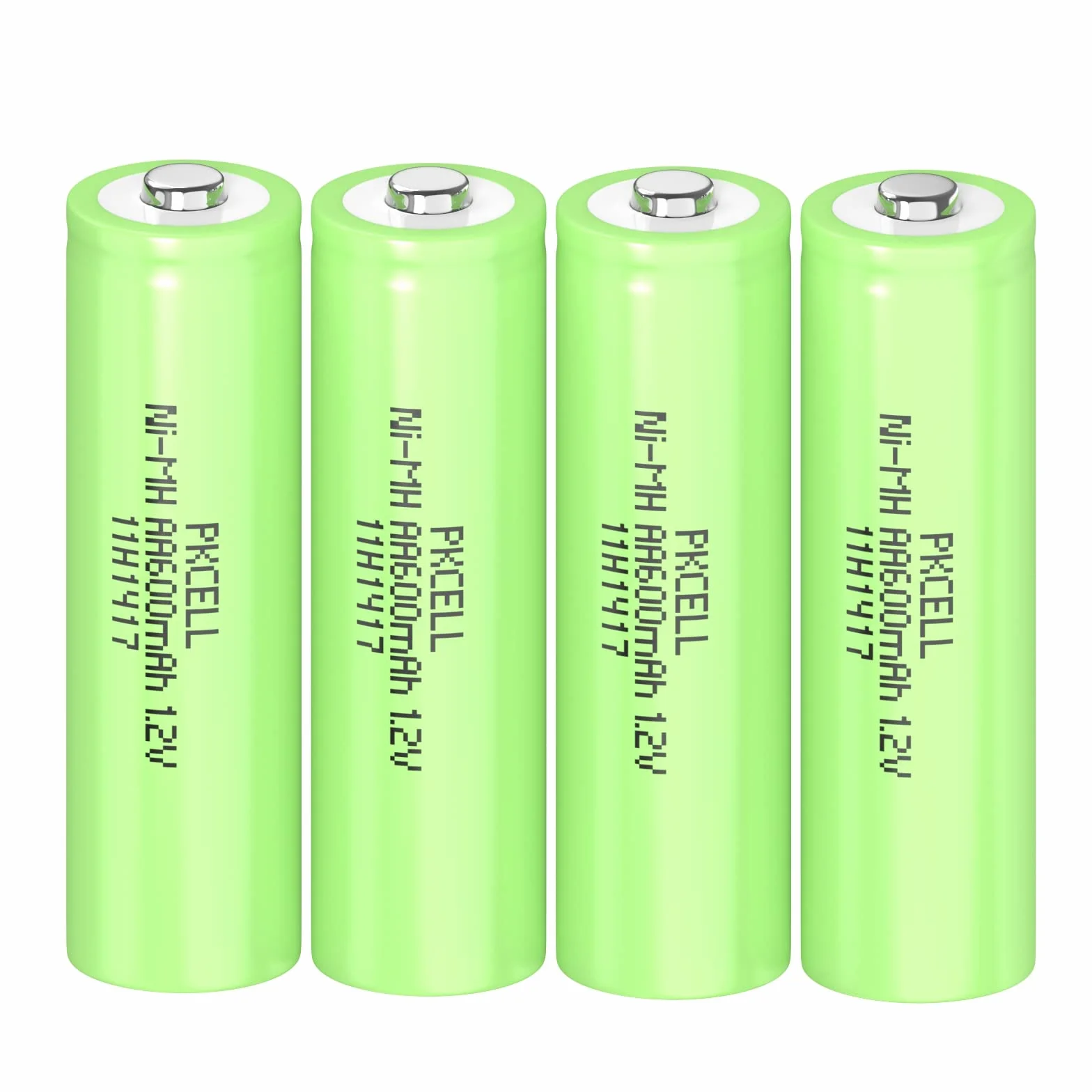 PKCELL Piles rechargeables AA NIMH 1,2V 600mAh 4 pièces