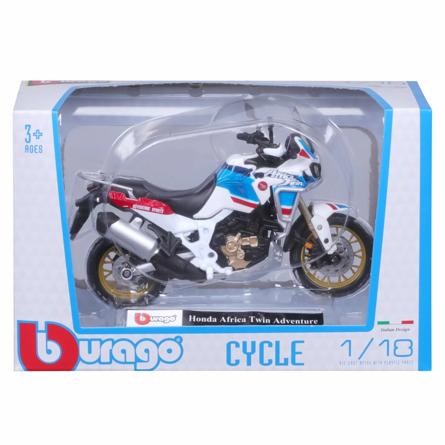 Bburago B18-51082 Honda Africa Twin Adventure 1:18, Blanc