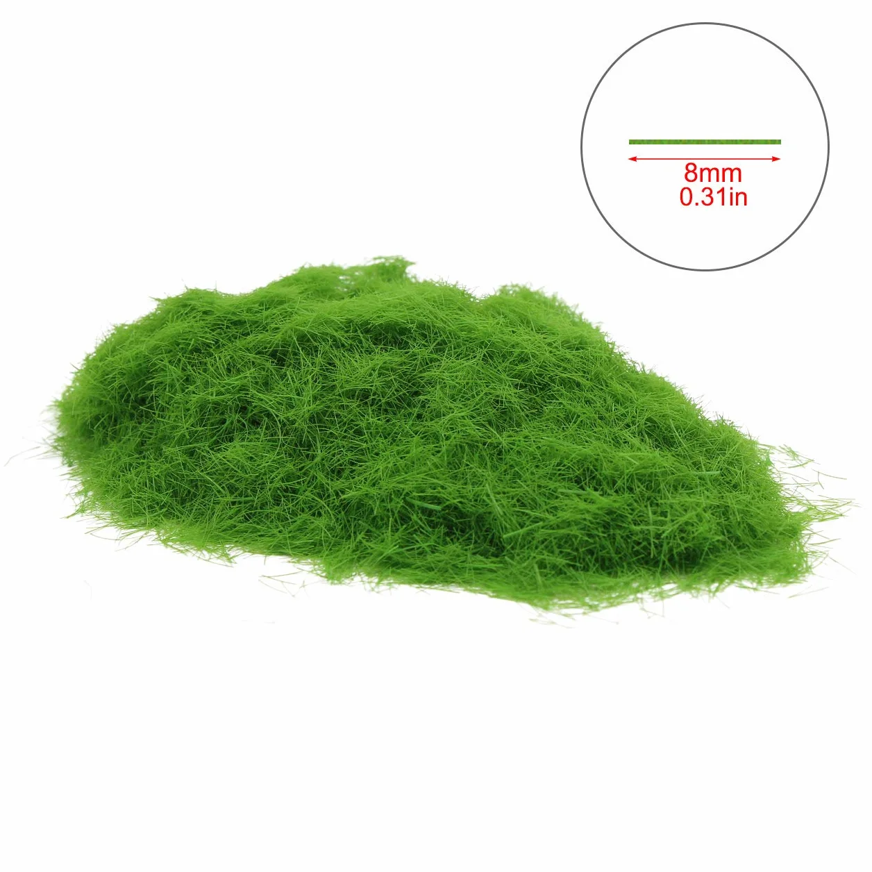 Evemodel Lot de 4 bouteilles de poudre d'herbe statique 8 mm 300 ml pour modélisme