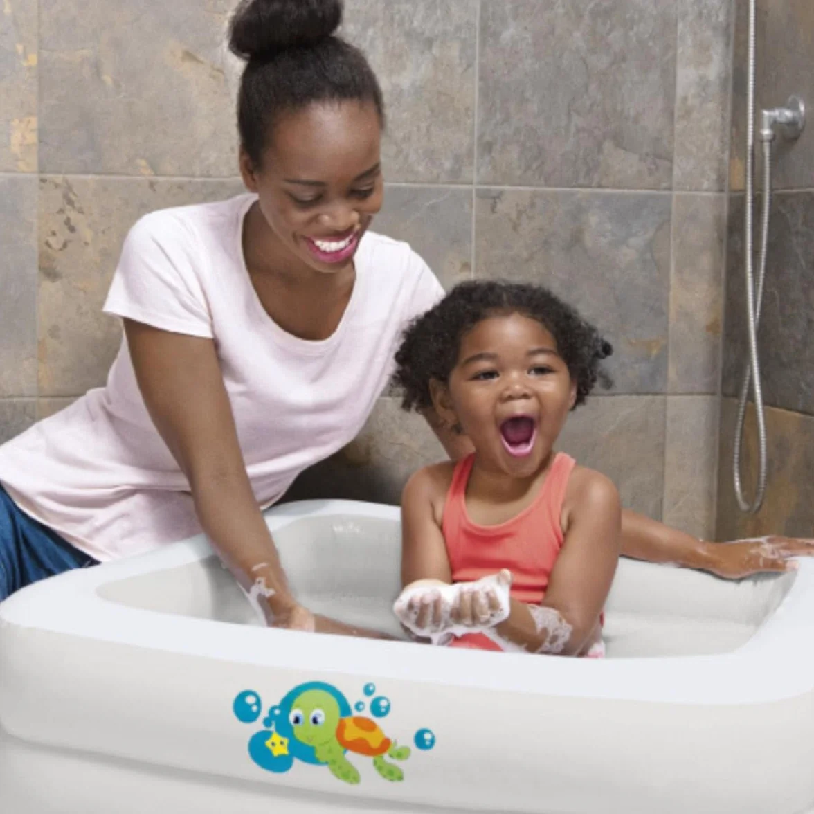 Bestway Baignoire Gonflable Carrée pour Bébé 86 x 86 x 25 cm