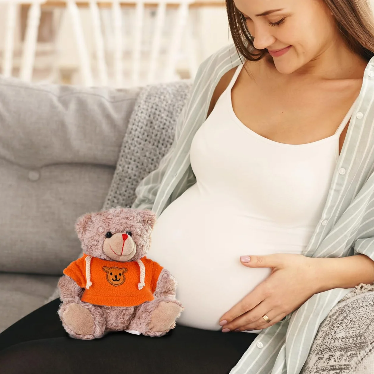 ERINGOGO Vêtements De Poupée Ours en Peluche 2 Pièces Sweat À Capuche Costume Accessoires