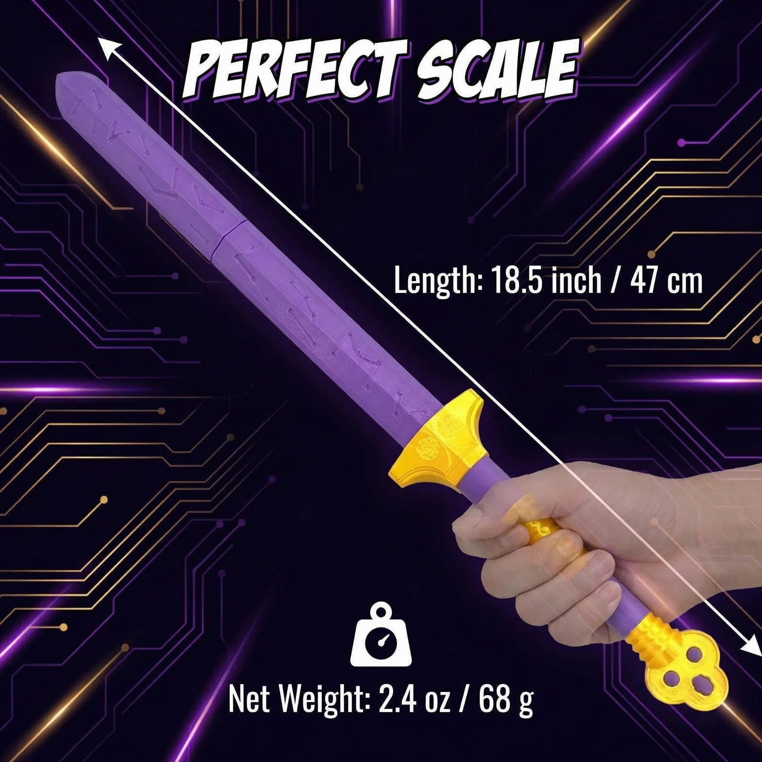 Épée Quatre Tigres Accessoires de Cosplay Anime pour Enfants
