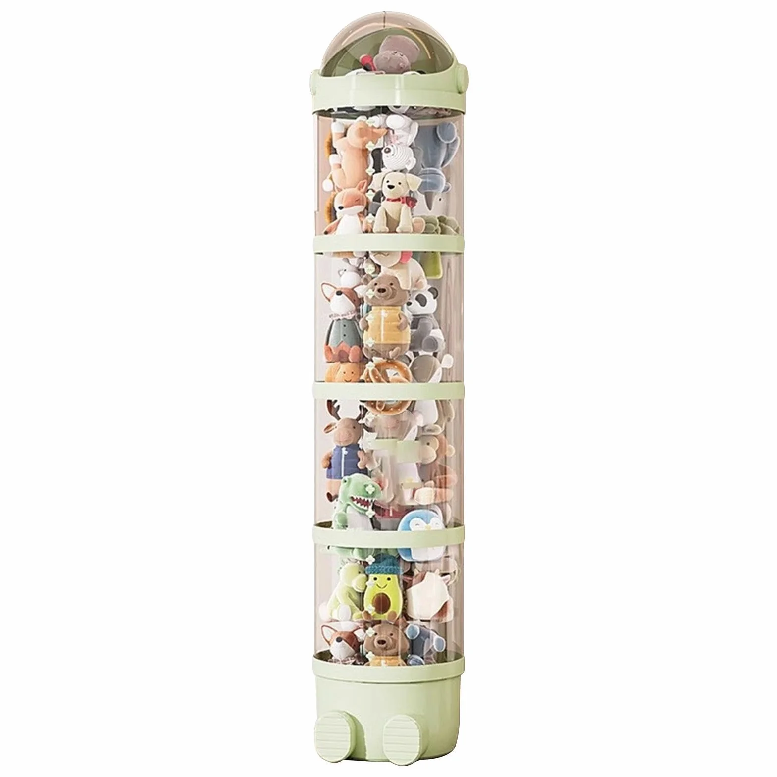 Générique Tube de Rangement Vertical Transparent pour Peluche Présentoir