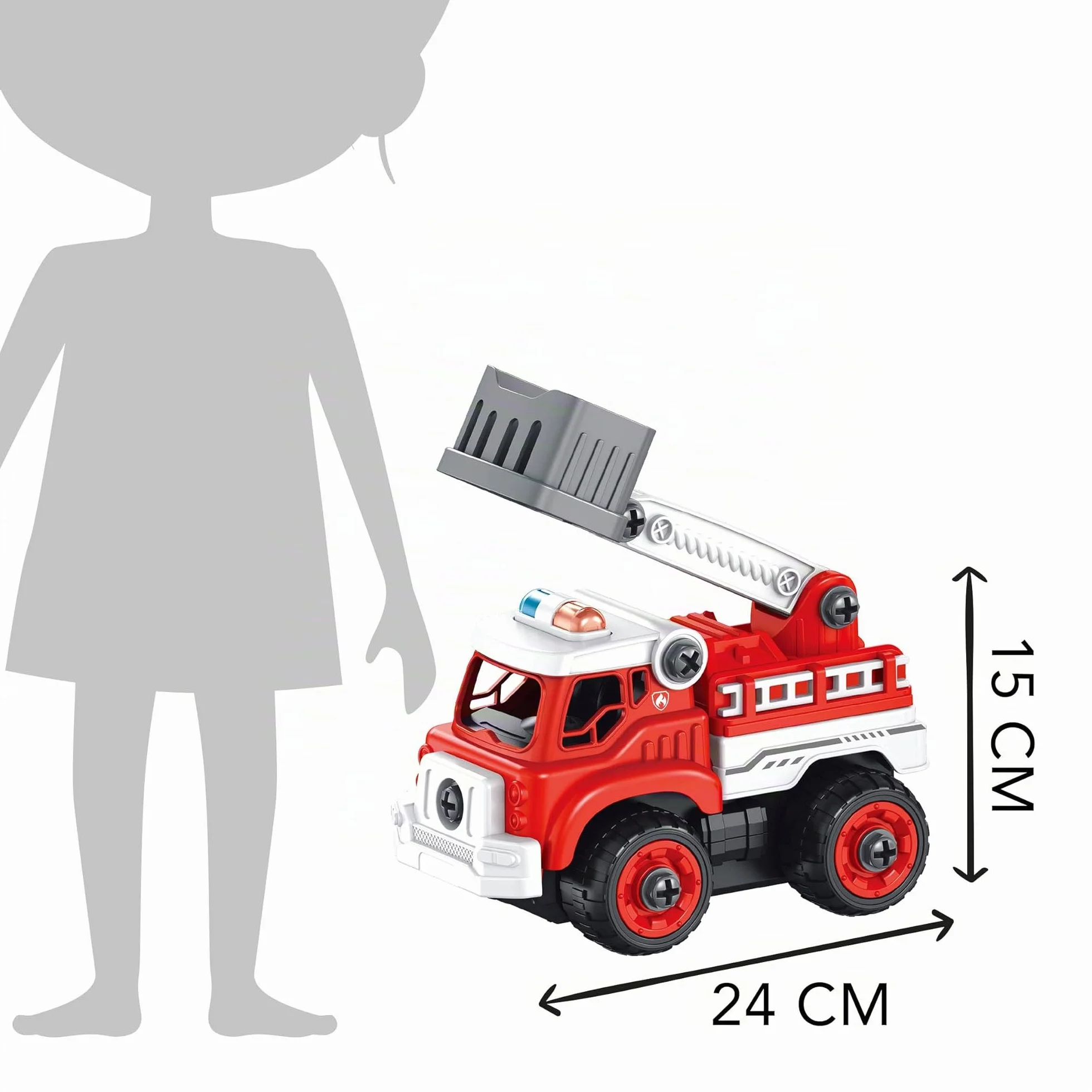 Camion de pompier RC Buki 9022 Multicolore