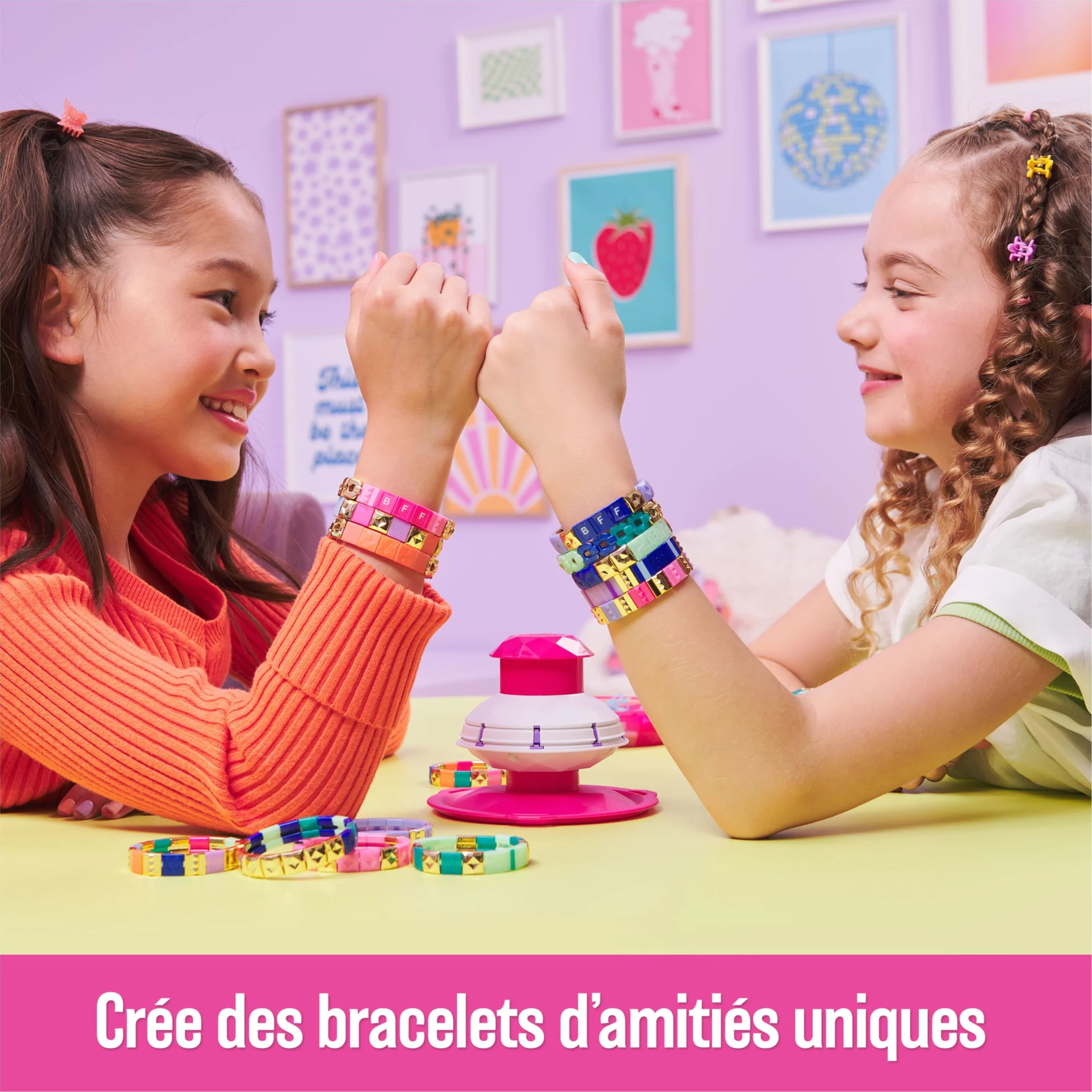 COOLMAKER Pop Style Machine Kit Bracelet Création Bracelets Amitié Tendance Fun Facile Jouet Enfant 7 Ans+