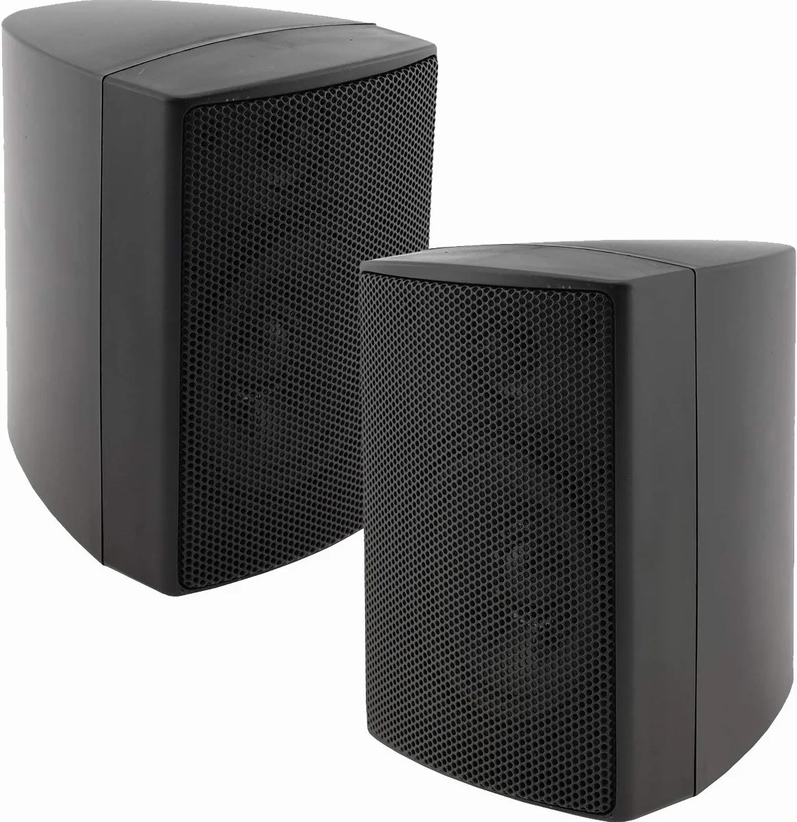 ChiliTec Paire d'enceintes murales 2 Voies 40 W 8 Ohm Noir HiFi Home Cinéma
