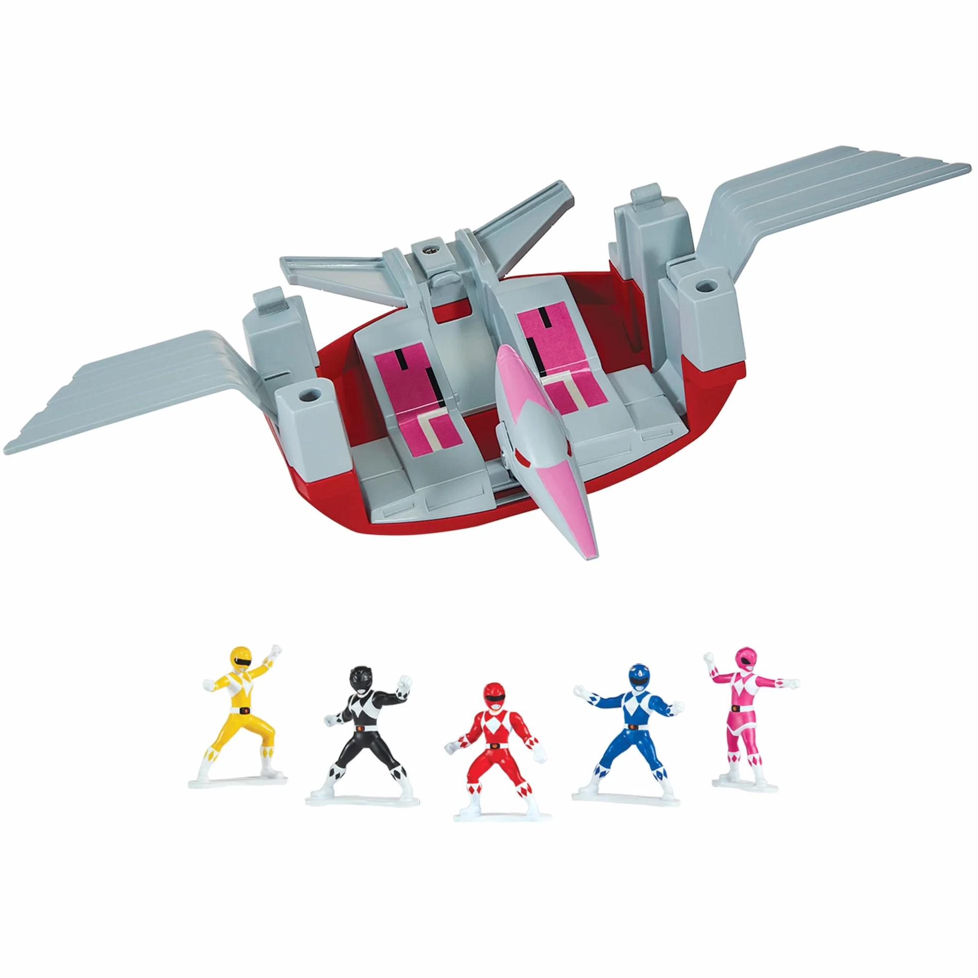 Power Rangers Collection Megazord Pterodactyl Dinozord Figurine Articulée Combinable 20 cm Gris