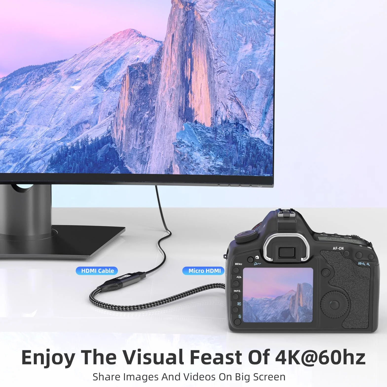 Micro HDMI vers HDMI Adaptateur 4K 60 Hz 3D 1080P Type D vers A Ethernet HDR ARC compatible Raspberry Pi 5/4