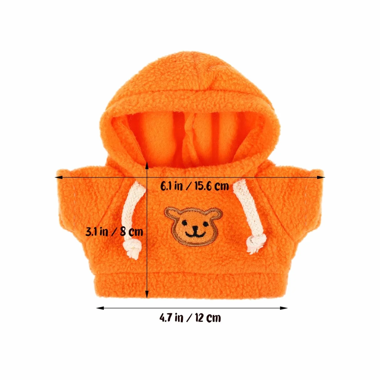 ERINGOGO Vêtements De Poupée Ours en Peluche 2 Pièces Sweat À Capuche Costume Accessoires
