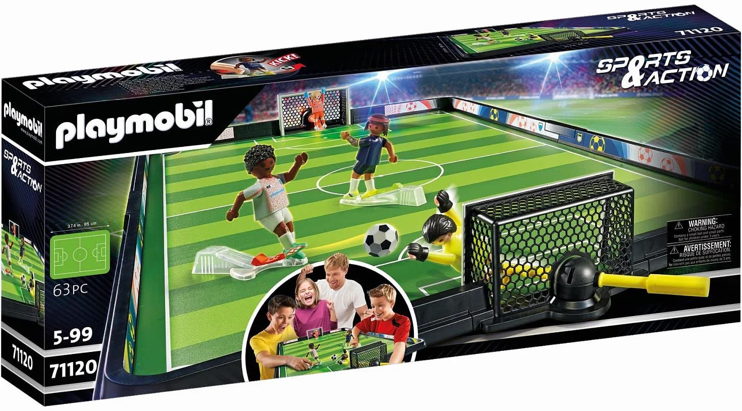 Playmobil 71120 Stade de Football Sport & Action Tournoi Ballon