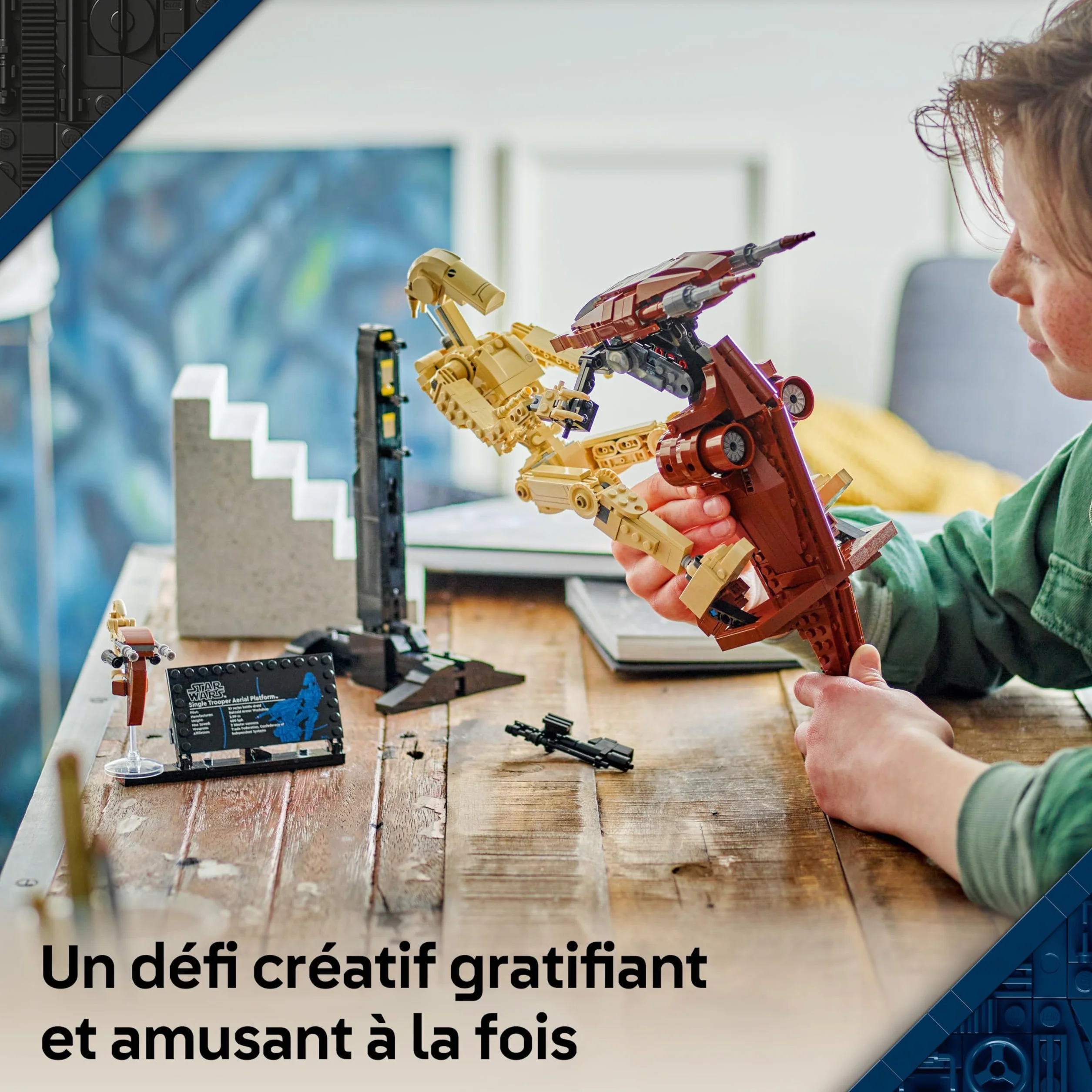 LEGO Star Wars 75428 La Menace Fantôme Droïde de Combat sur Son STAP Jeu de Construction Figurine Droïde Speeder Cadeau Collector 12 Ans