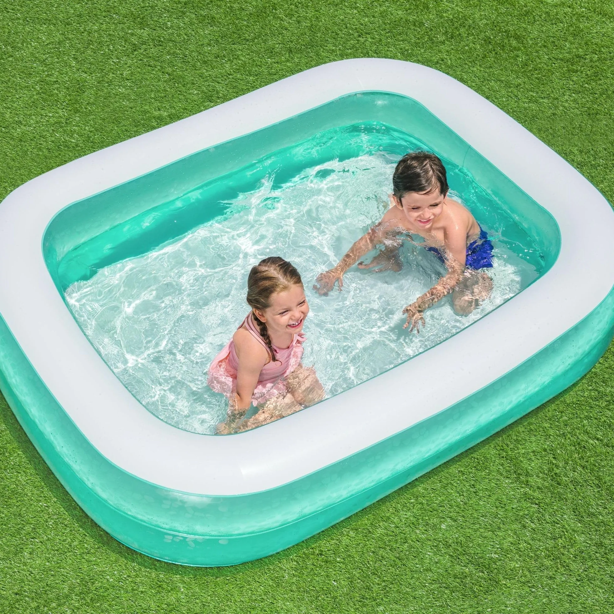 Bestway Piscine Gonflable Familiale Translucide 200x146x48 cm