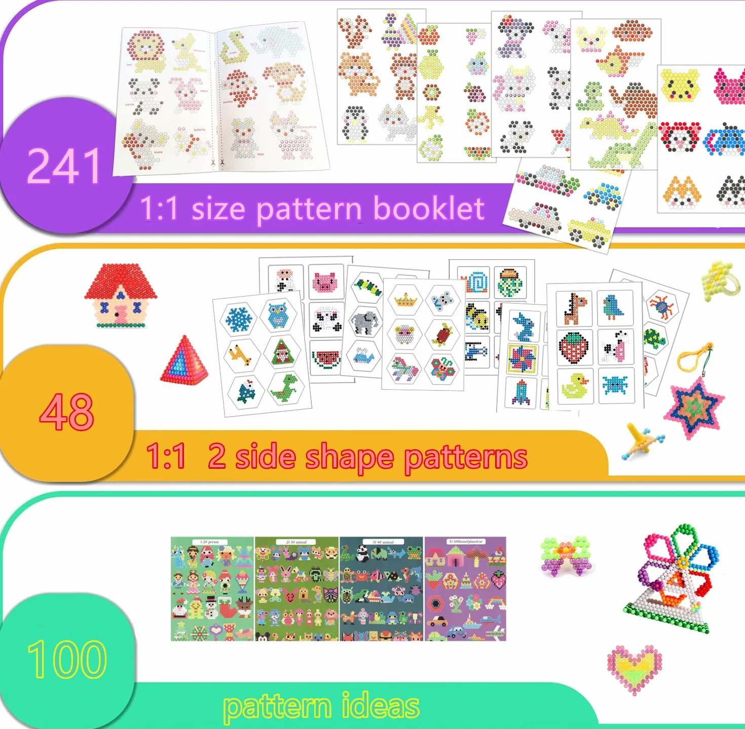 Vytung Set de Perles d'Eau Magique, 4000 Perles 28 Couleurs, Kit non Toxique pour Enfants DIY