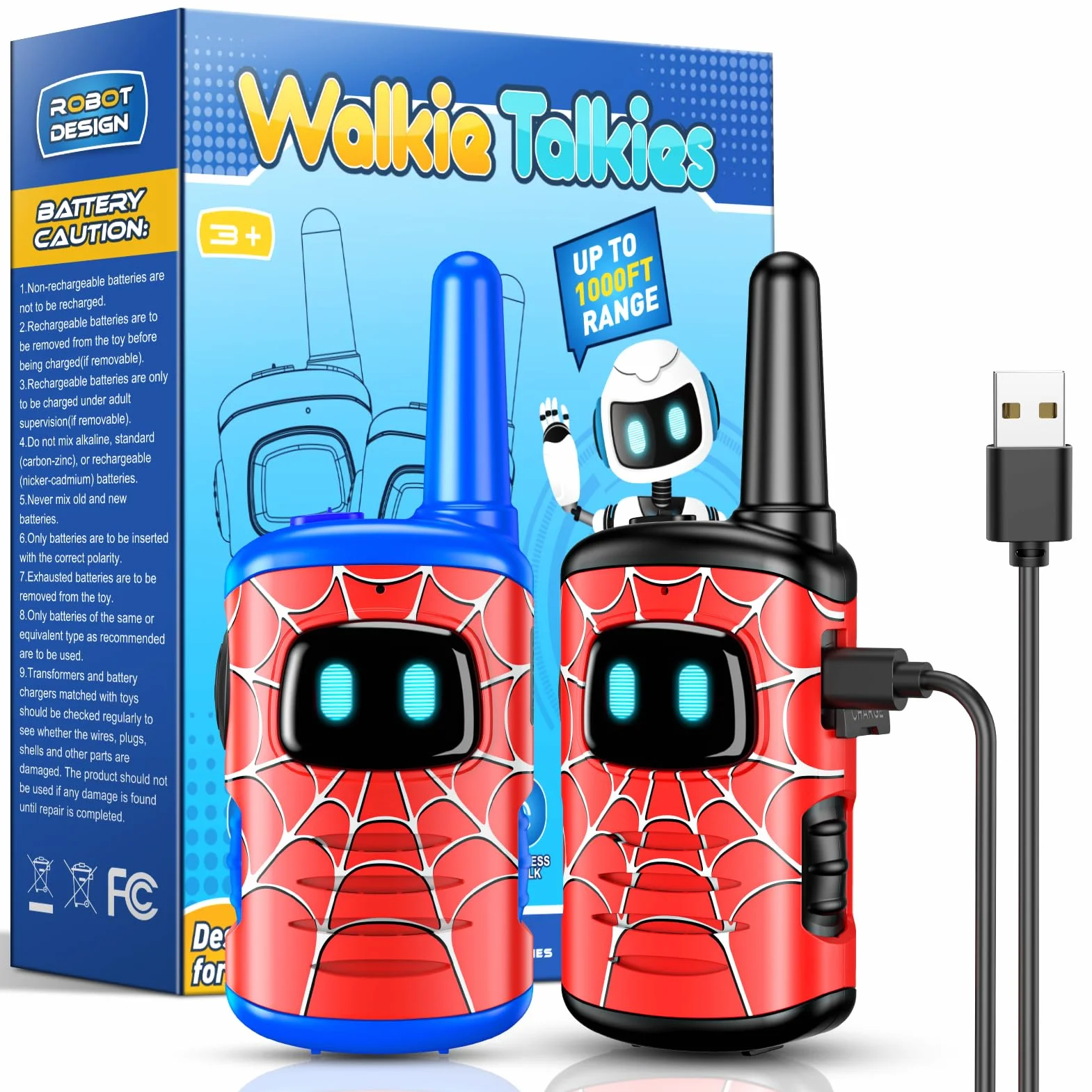 Talkie Walkie Rechargeable Enfants 3-10 Ans Jouet Extérieur