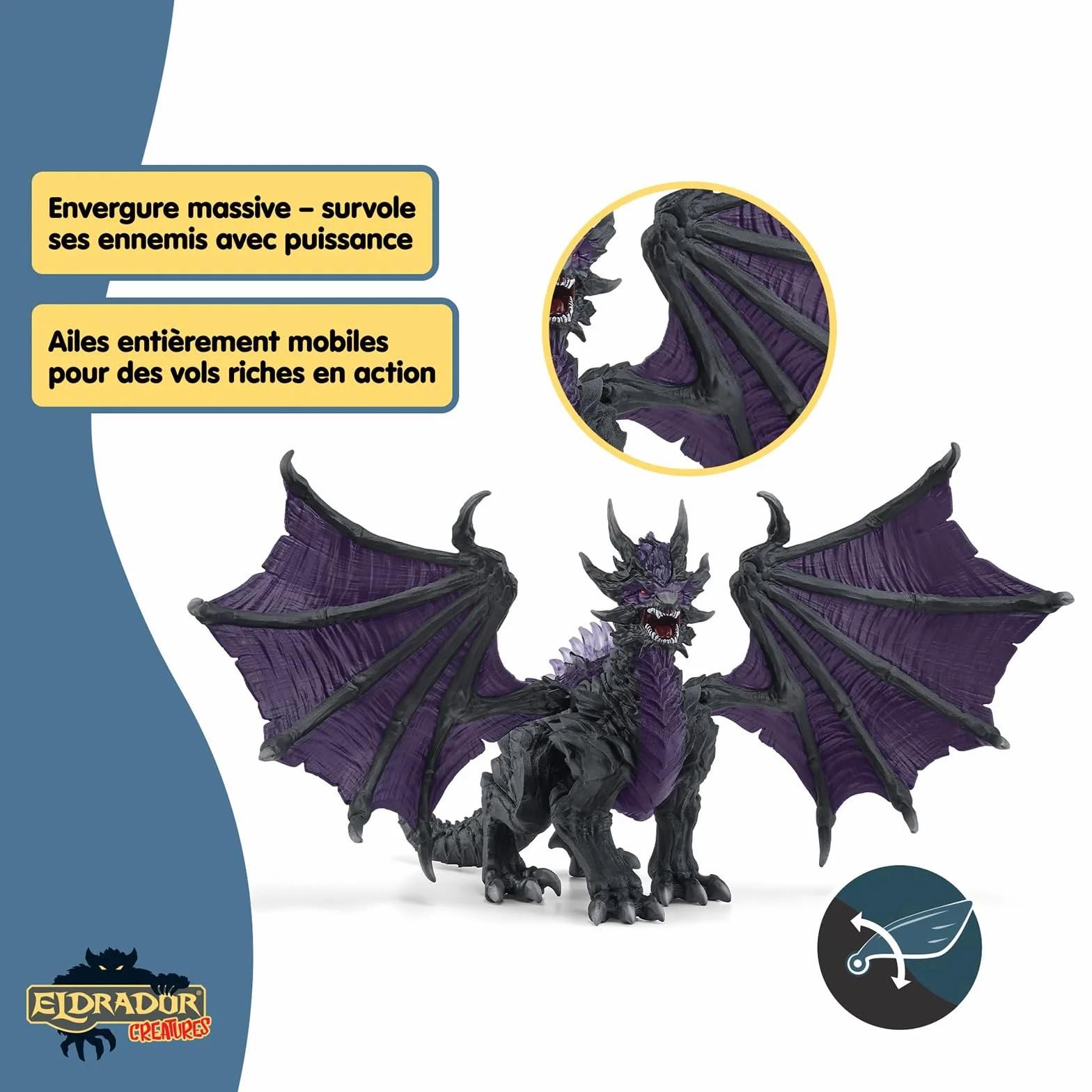 Schleich 70152 Dragon des Ombres Figurine ELDRADOR Creatures 19 x 22 x 13 cm