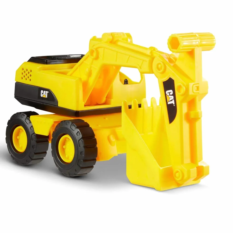 Ensemble de Véhicules de Construction CAT Officiels pour Enfants à Partir de 2 Ans - Camion à Benne Basculante, Chargeur, Excavatrice