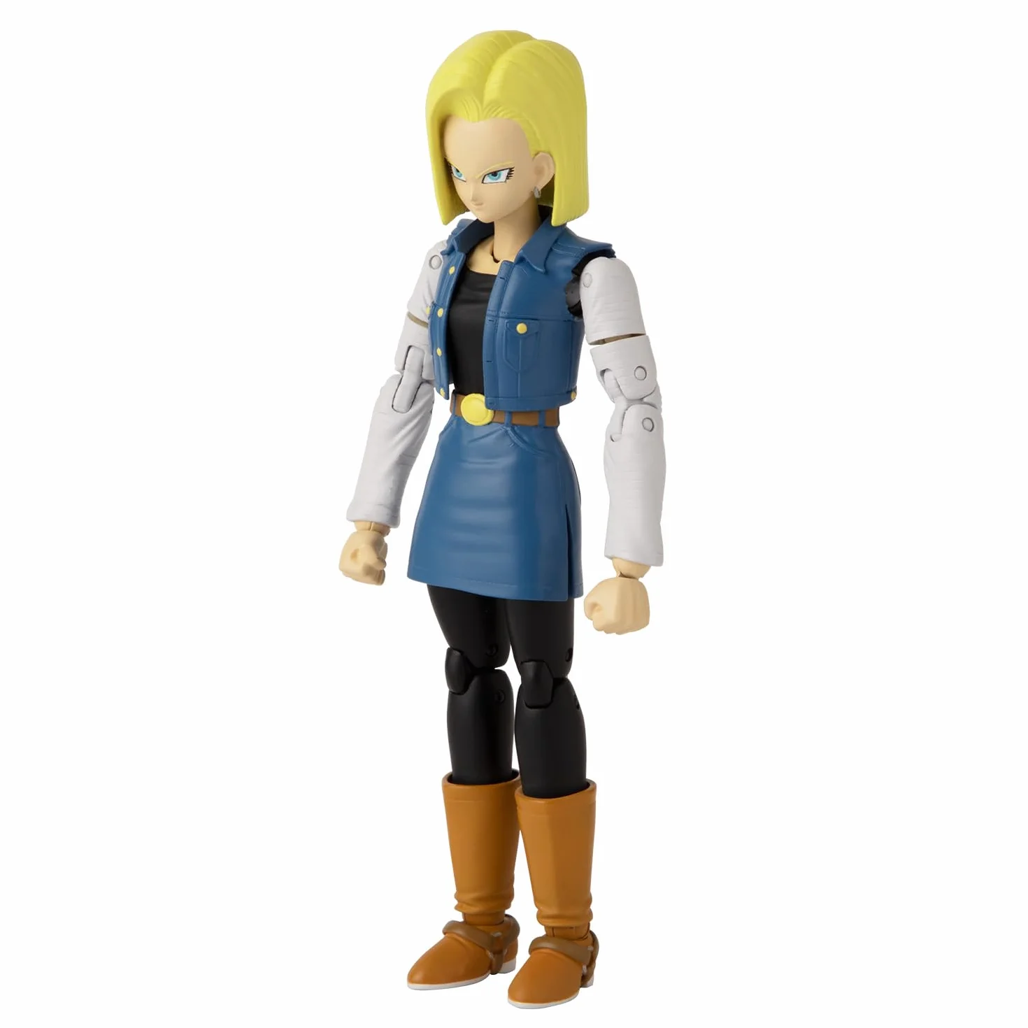 BANDAI Dragon Ball Super Figurine Dragon Star 17 cm Android 18 Articulée Cyborg Jouet 4 Ans+